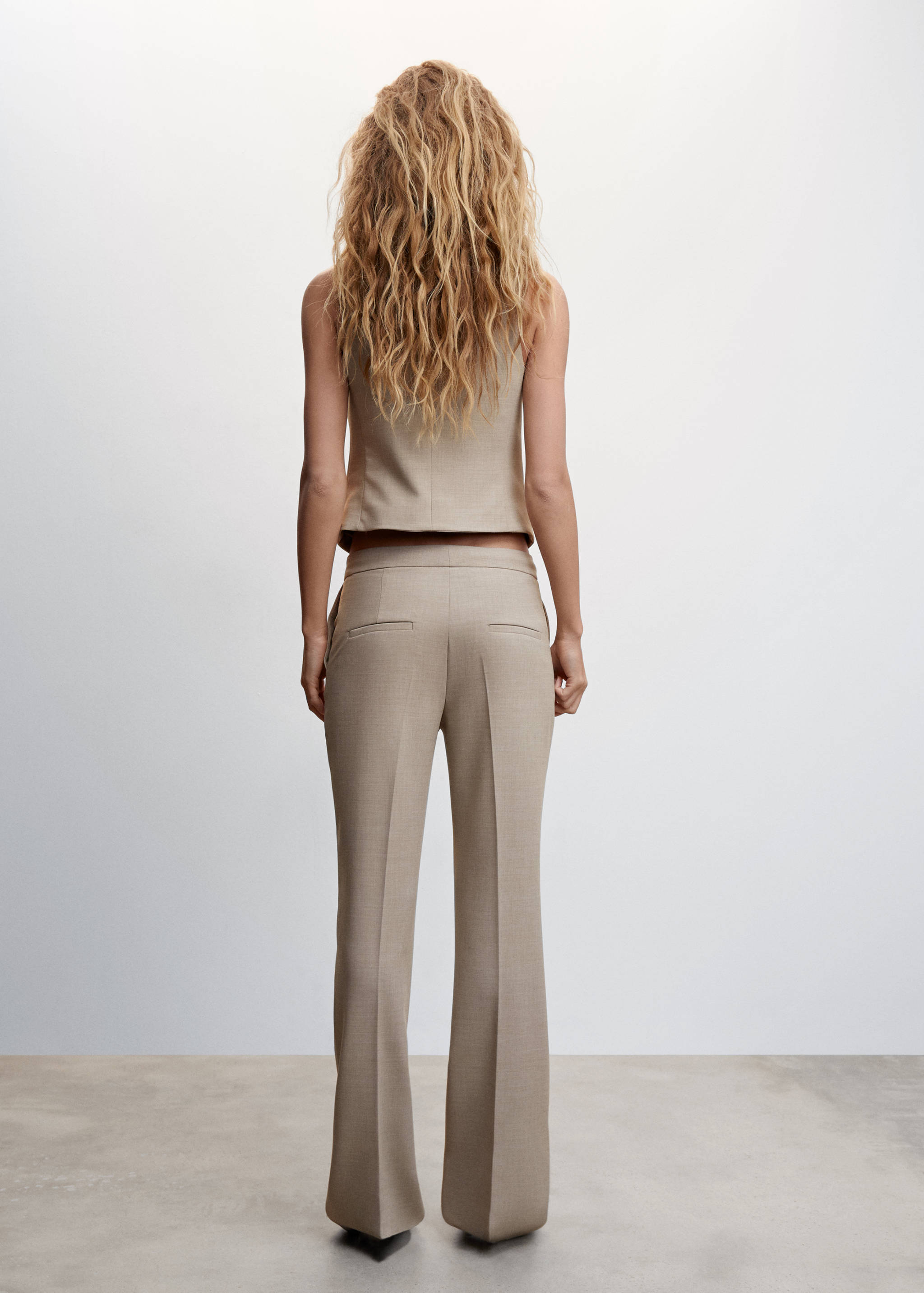 Straight suit trousers - Reverse of the article