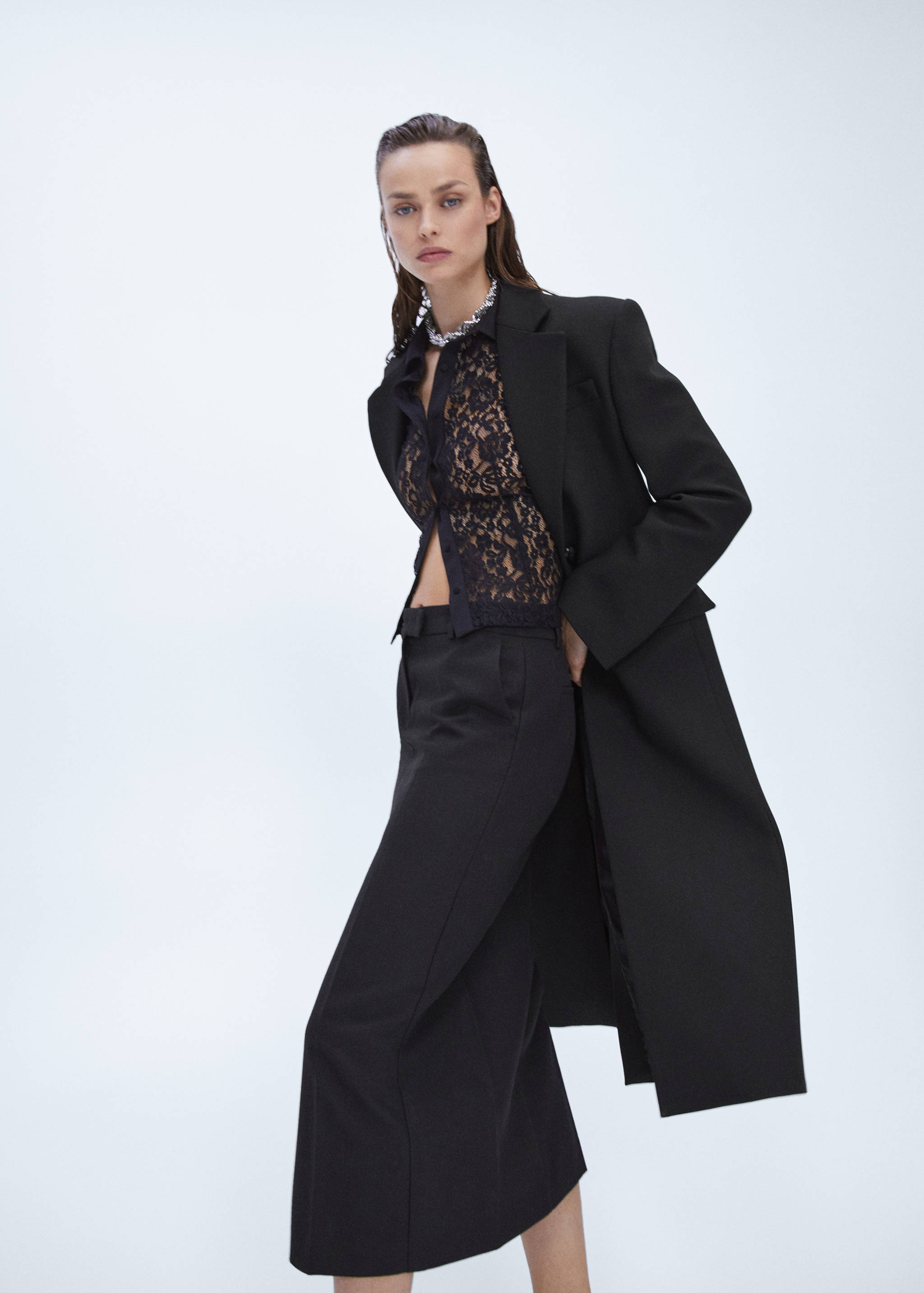 Jupe crayon en laine  - Détail de l'article 1