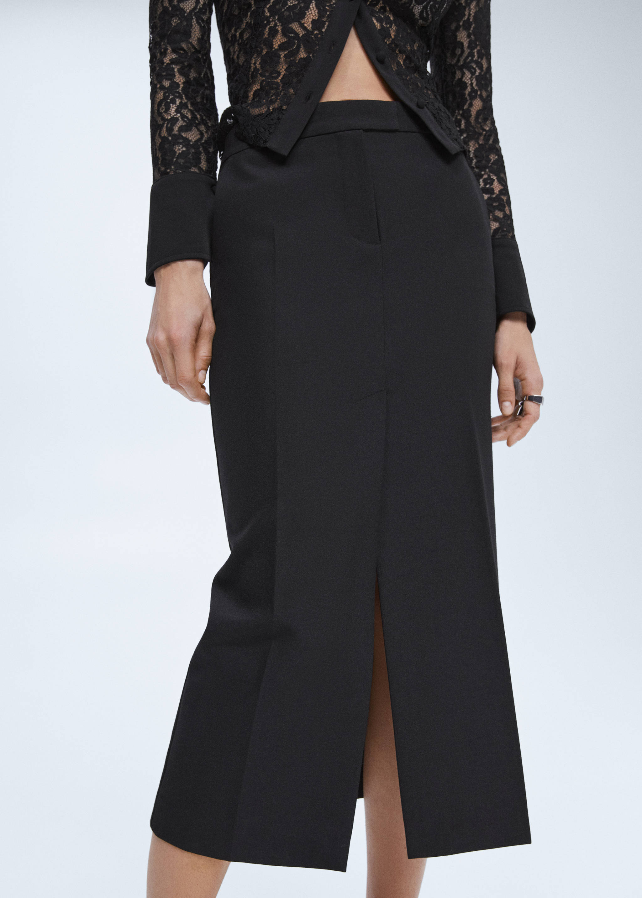 Jupe crayon en laine  - Détail de l'article 6