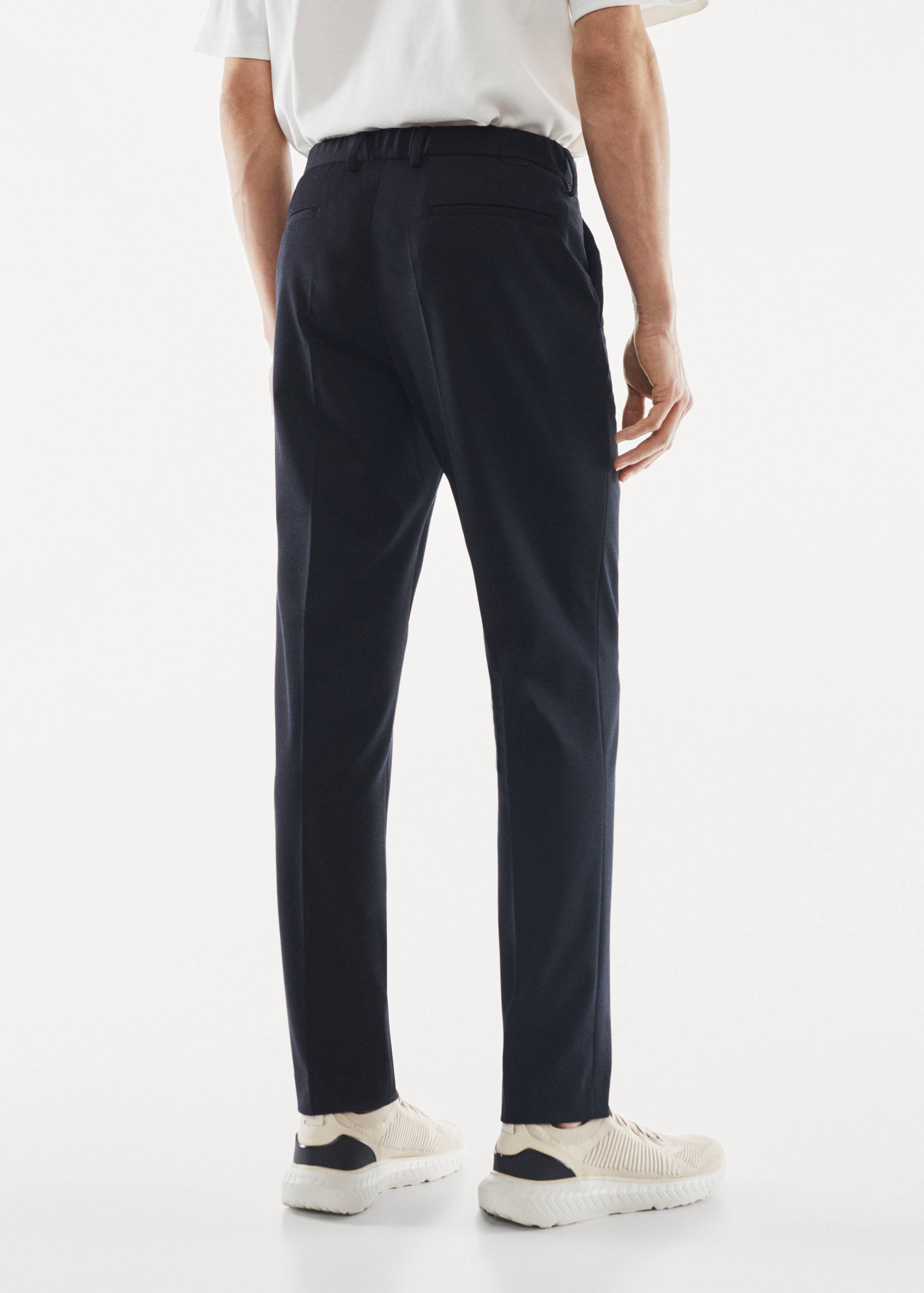 Pantalon costume slim fit texturé - Verso de l’article