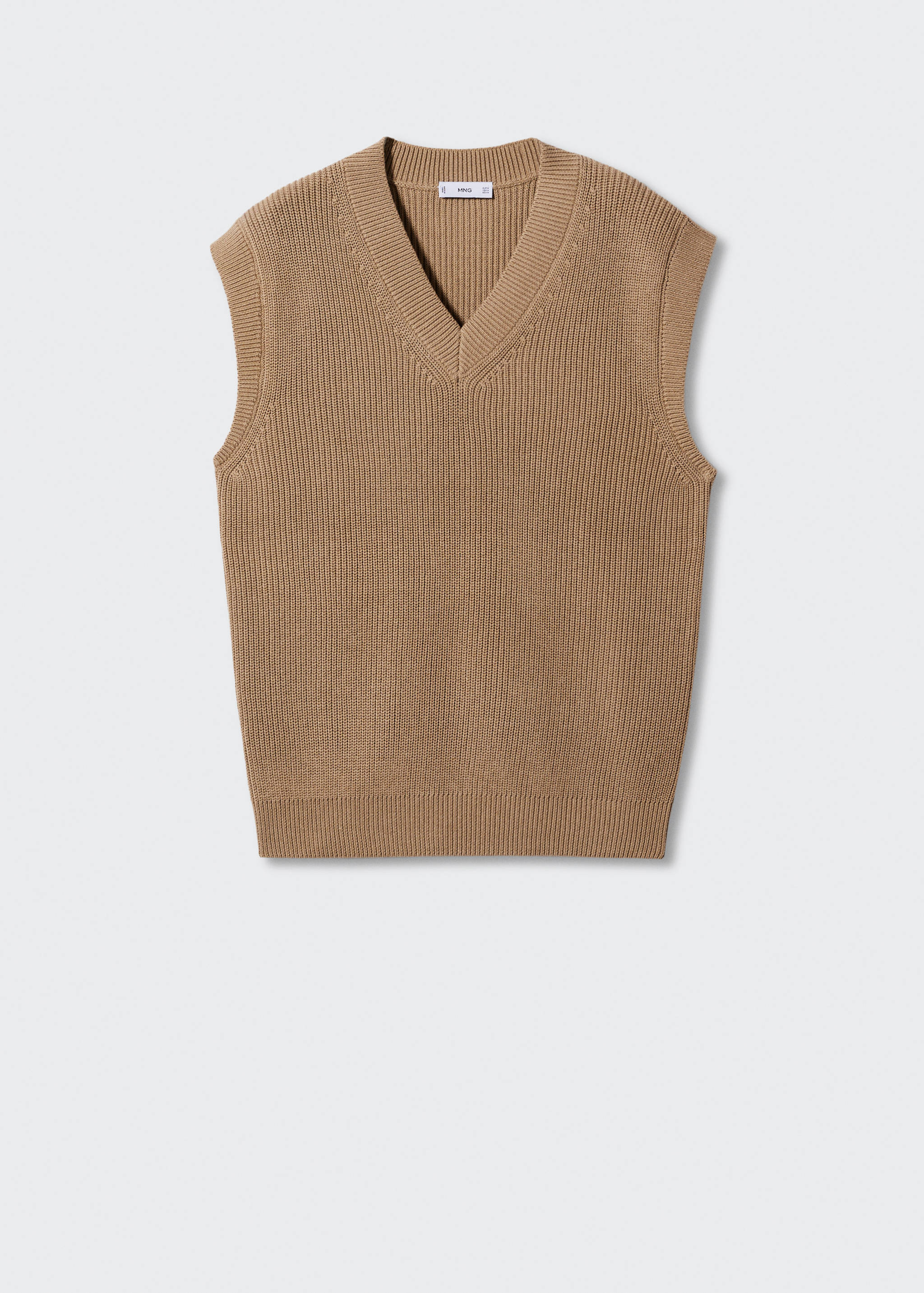 V-neck knitted gilet - Article without model