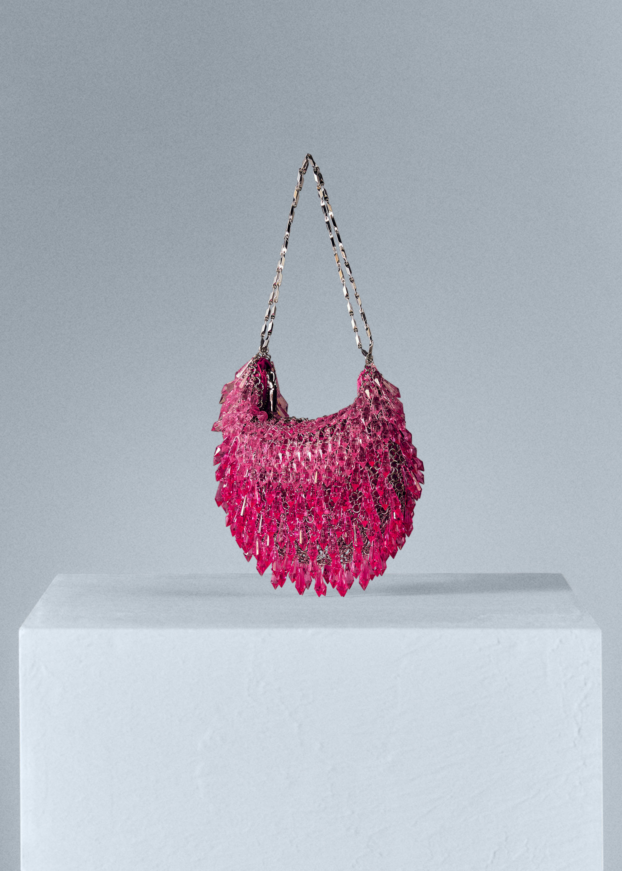  Double chain beaded bag - Medium plane
