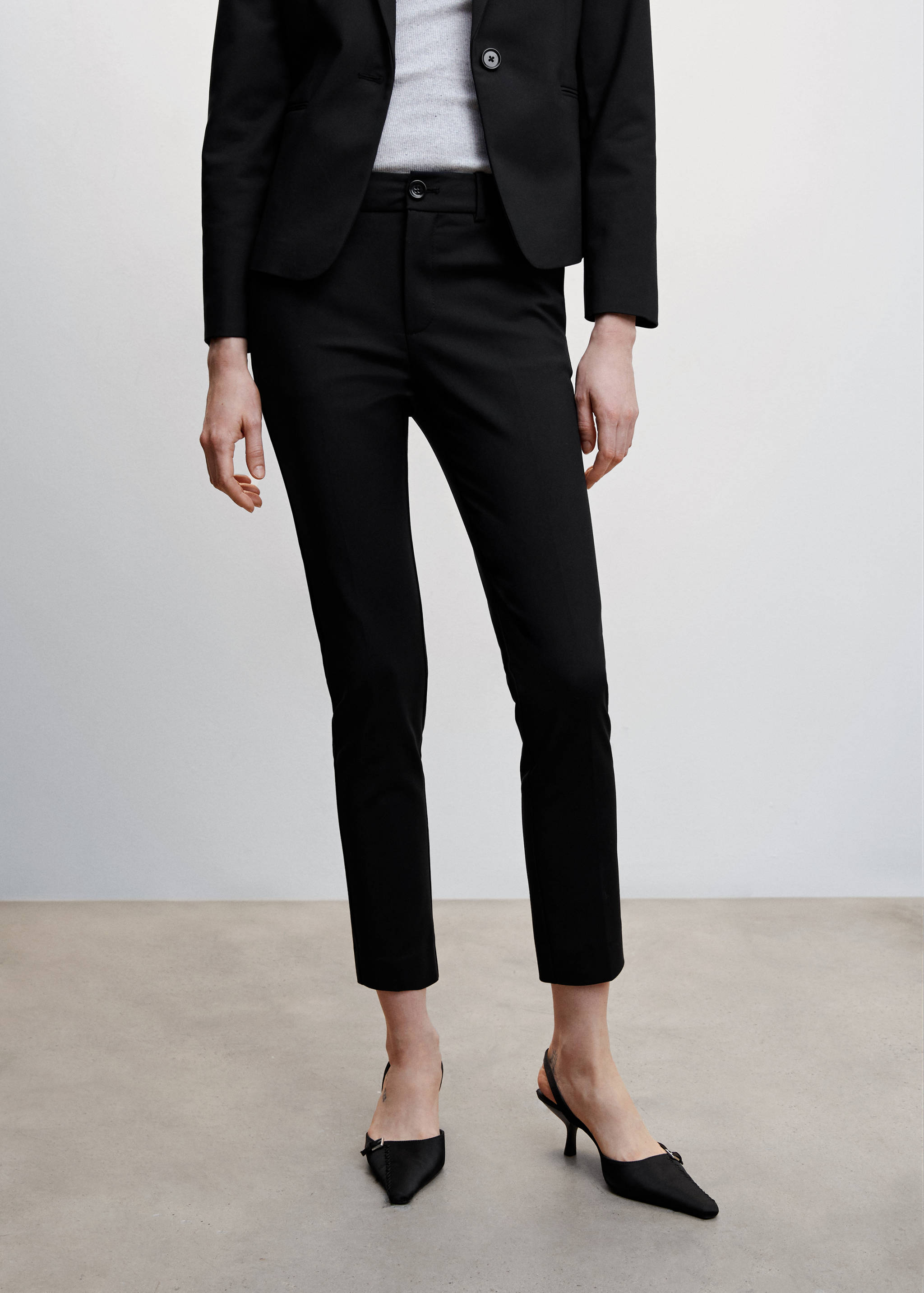 Pantalon de costume skinny - Plan moyen