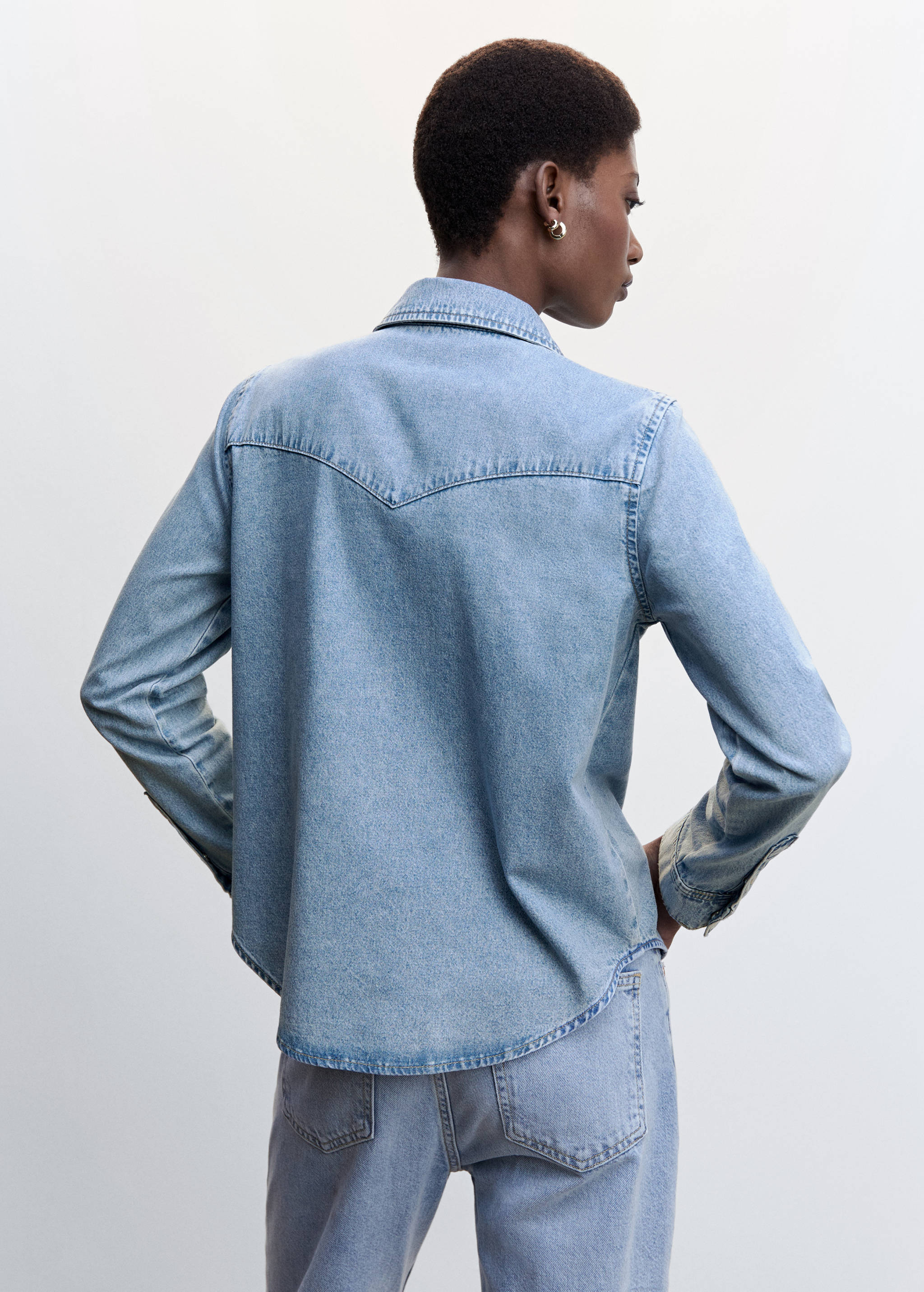 Chemise jean poches - Verso de l’article