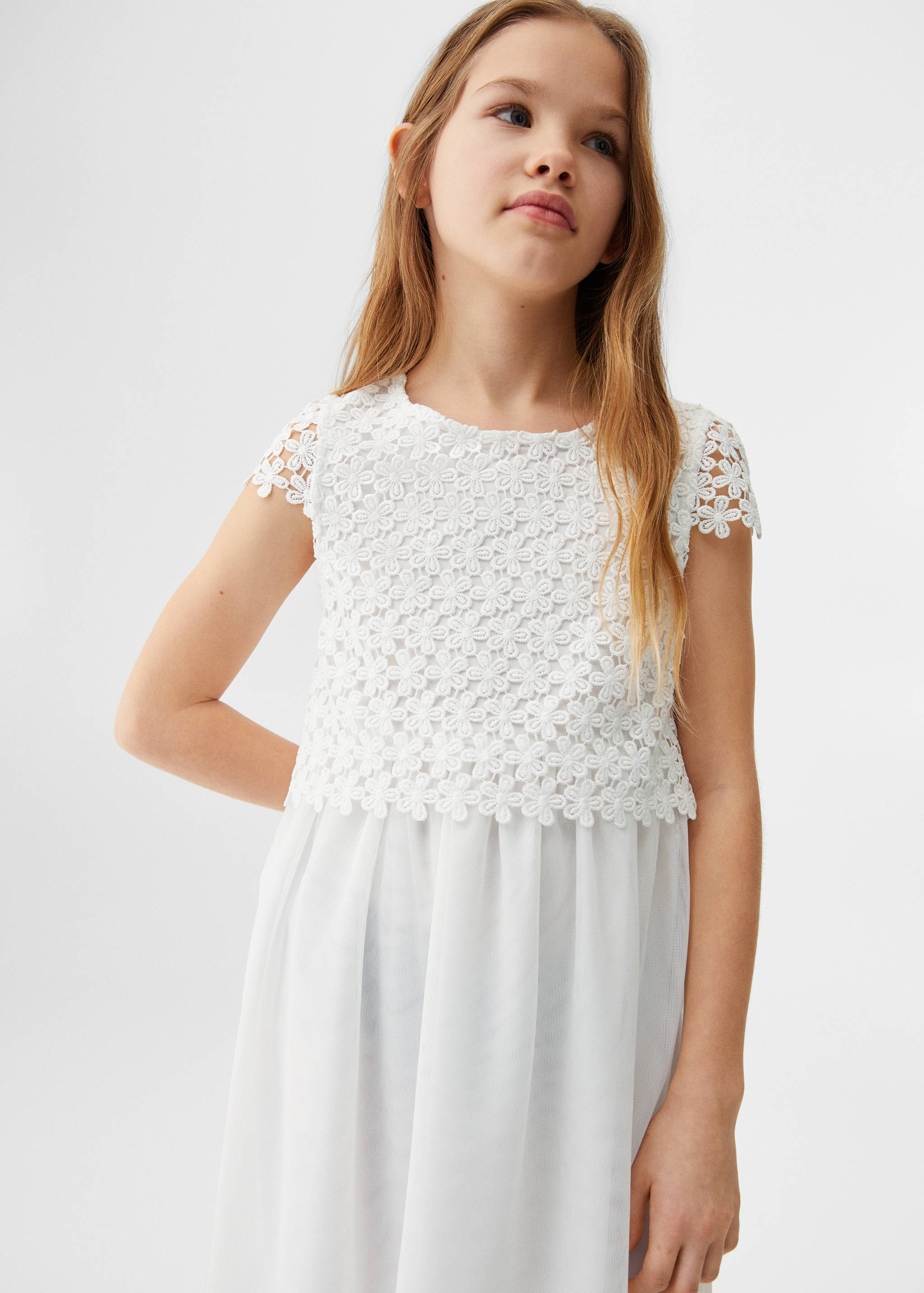 Guipure dress - Medium plane