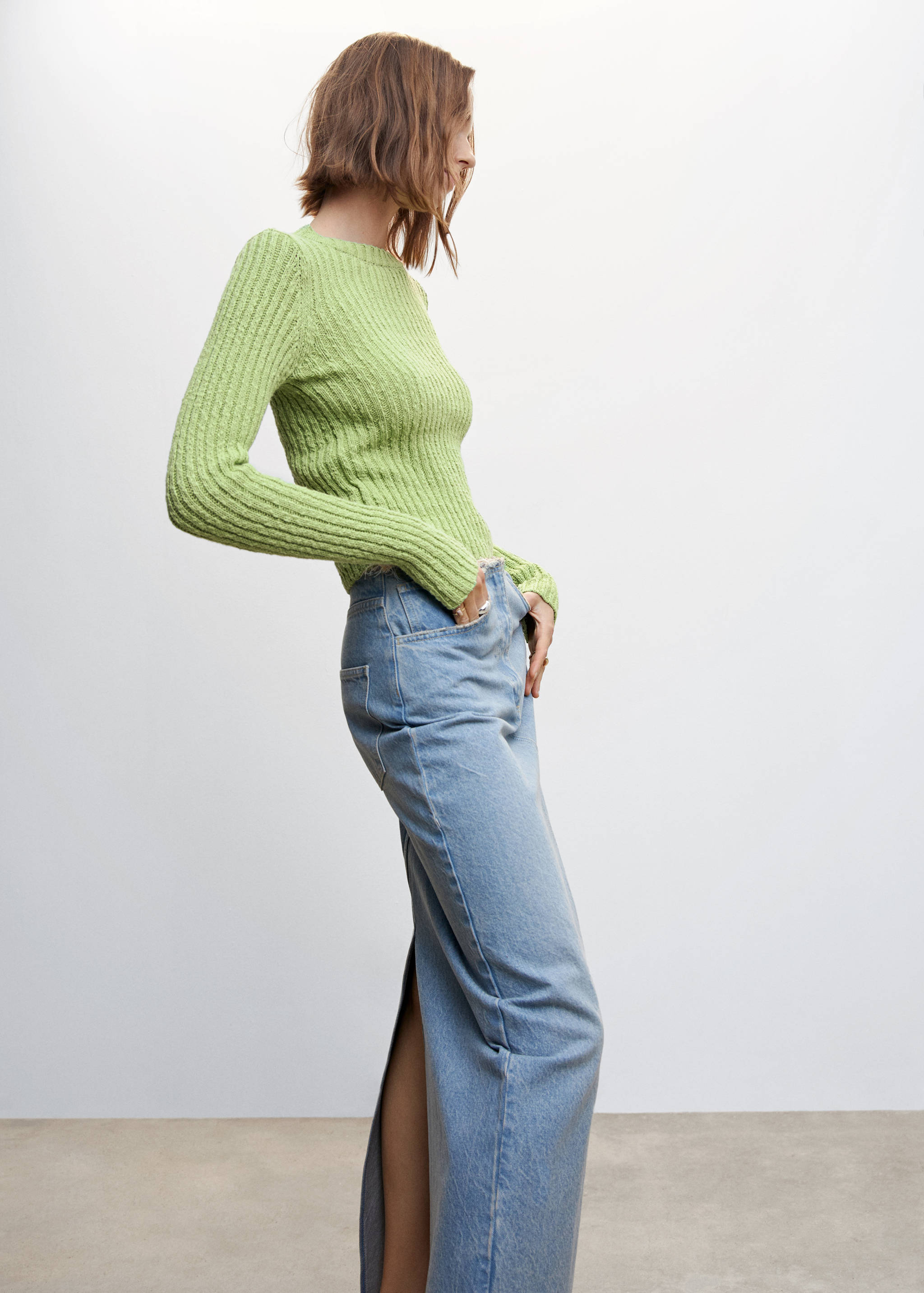 Ribbed chunky-knit sweater - Details of the article 6