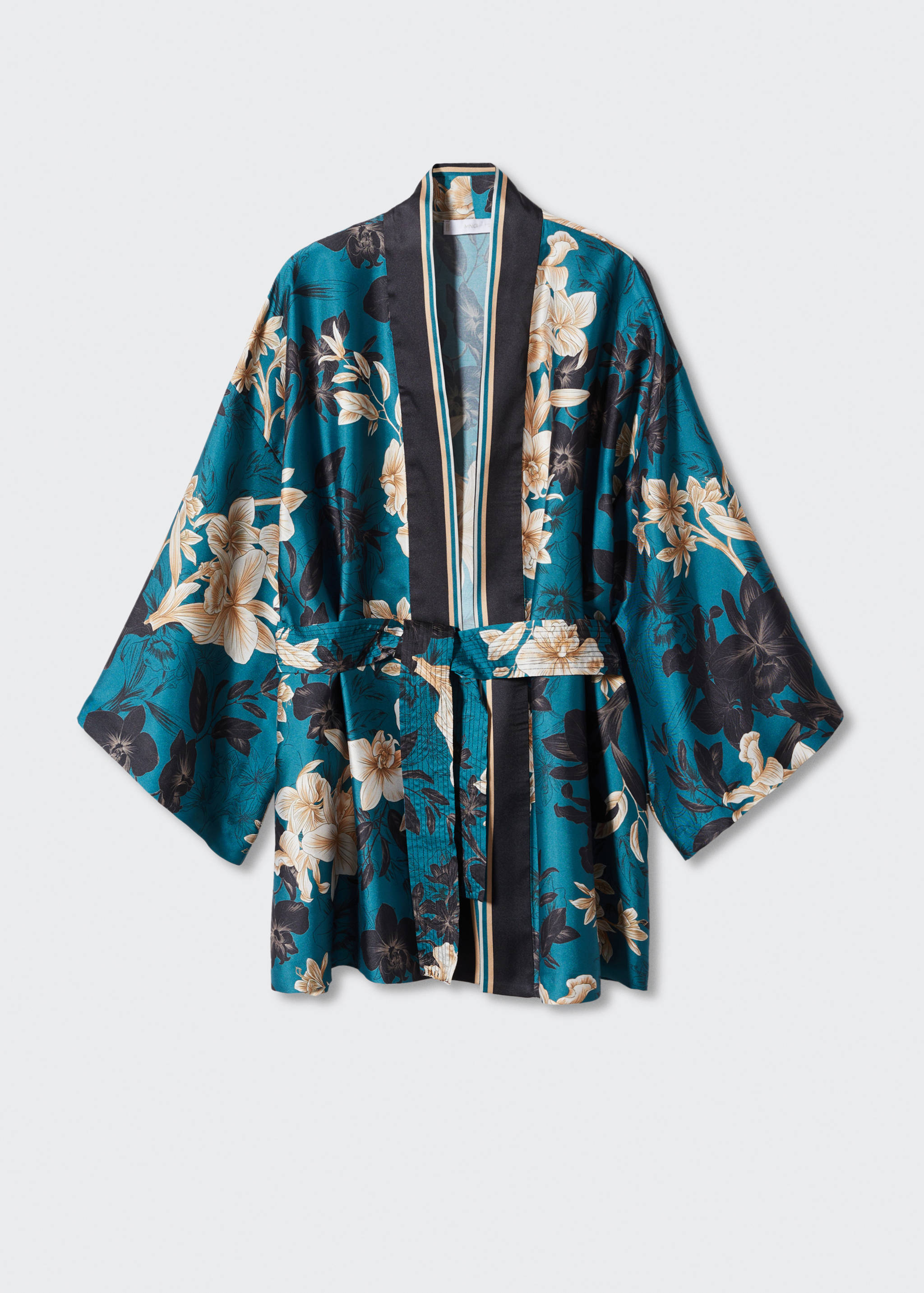 Floral kimono with bow closure - Article without model