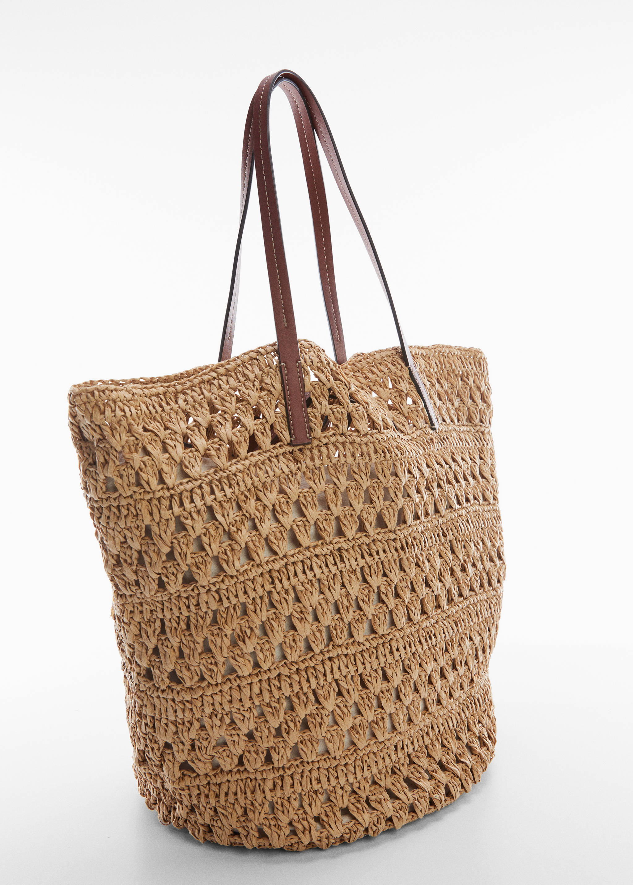 Natural fibre shopper bag - Medium plane