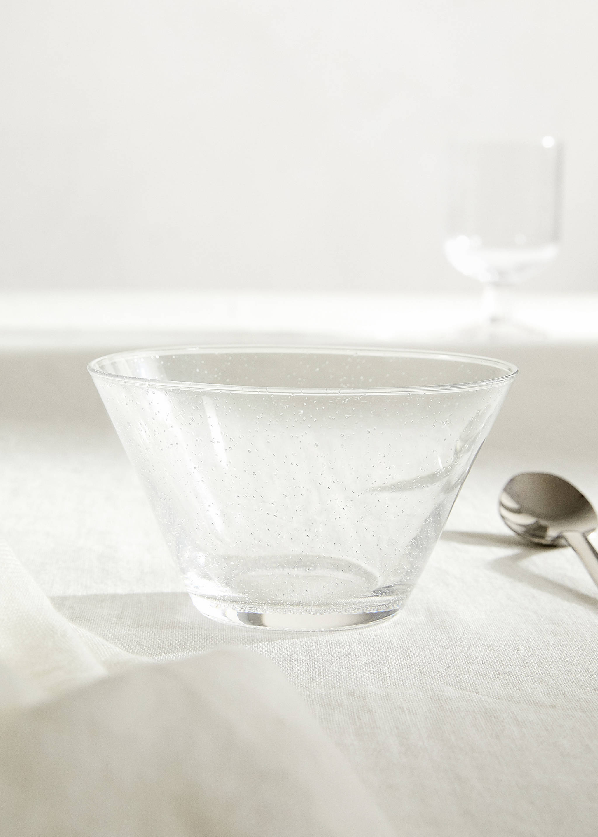 Glass transparent bubble bowl - General plane