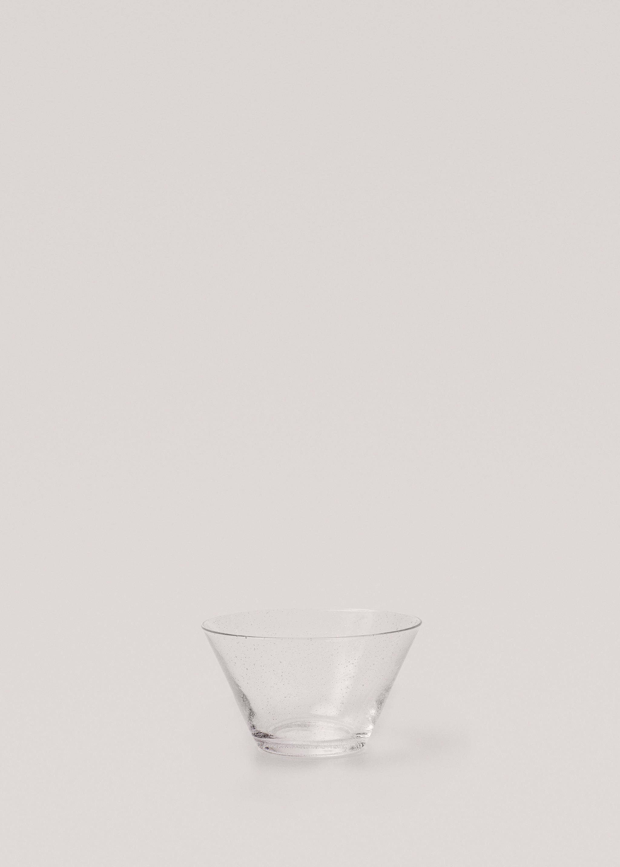 Glass transparent bubble bowl - Article without model