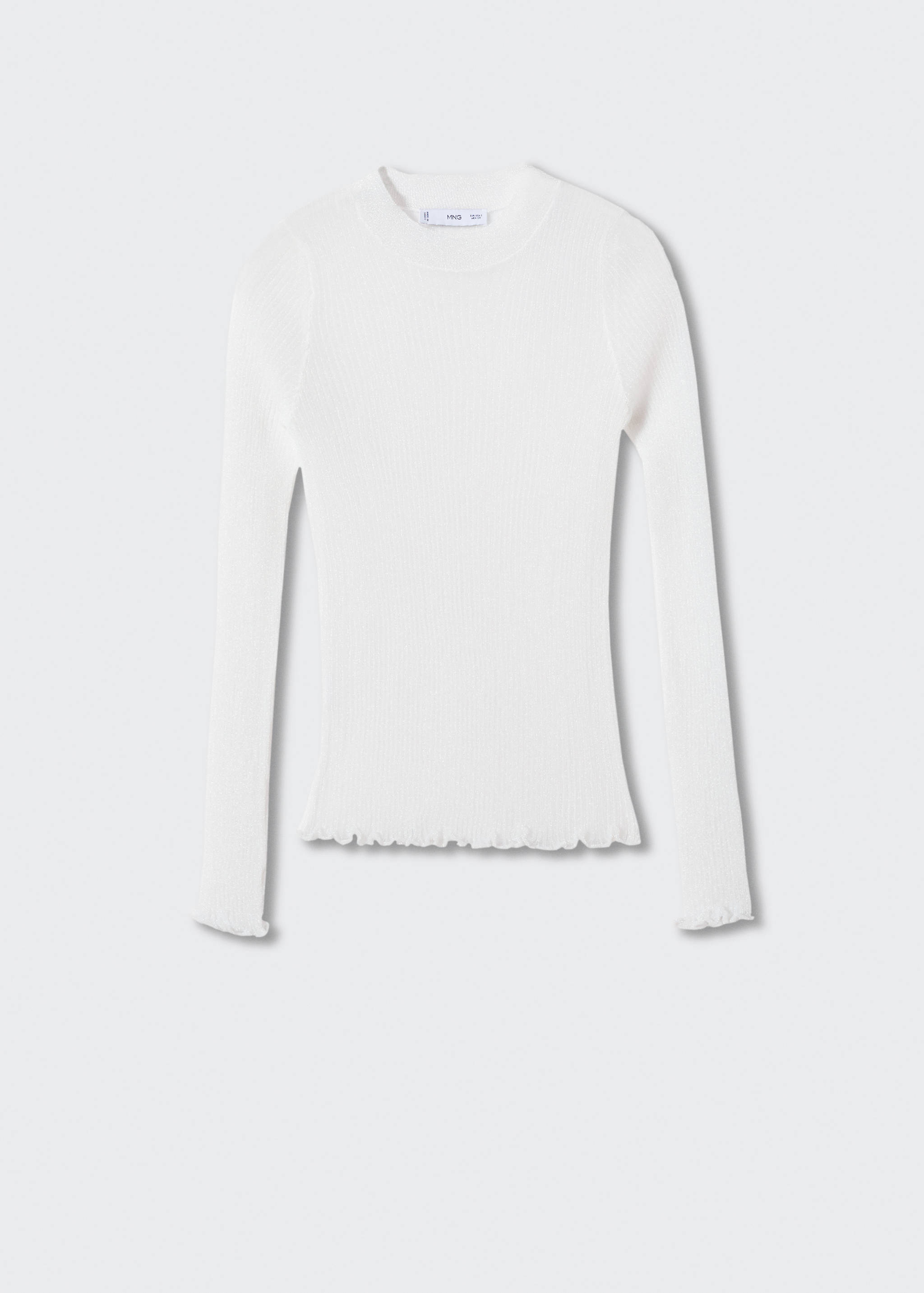 Semi-transparent knitted sweater - Article without model