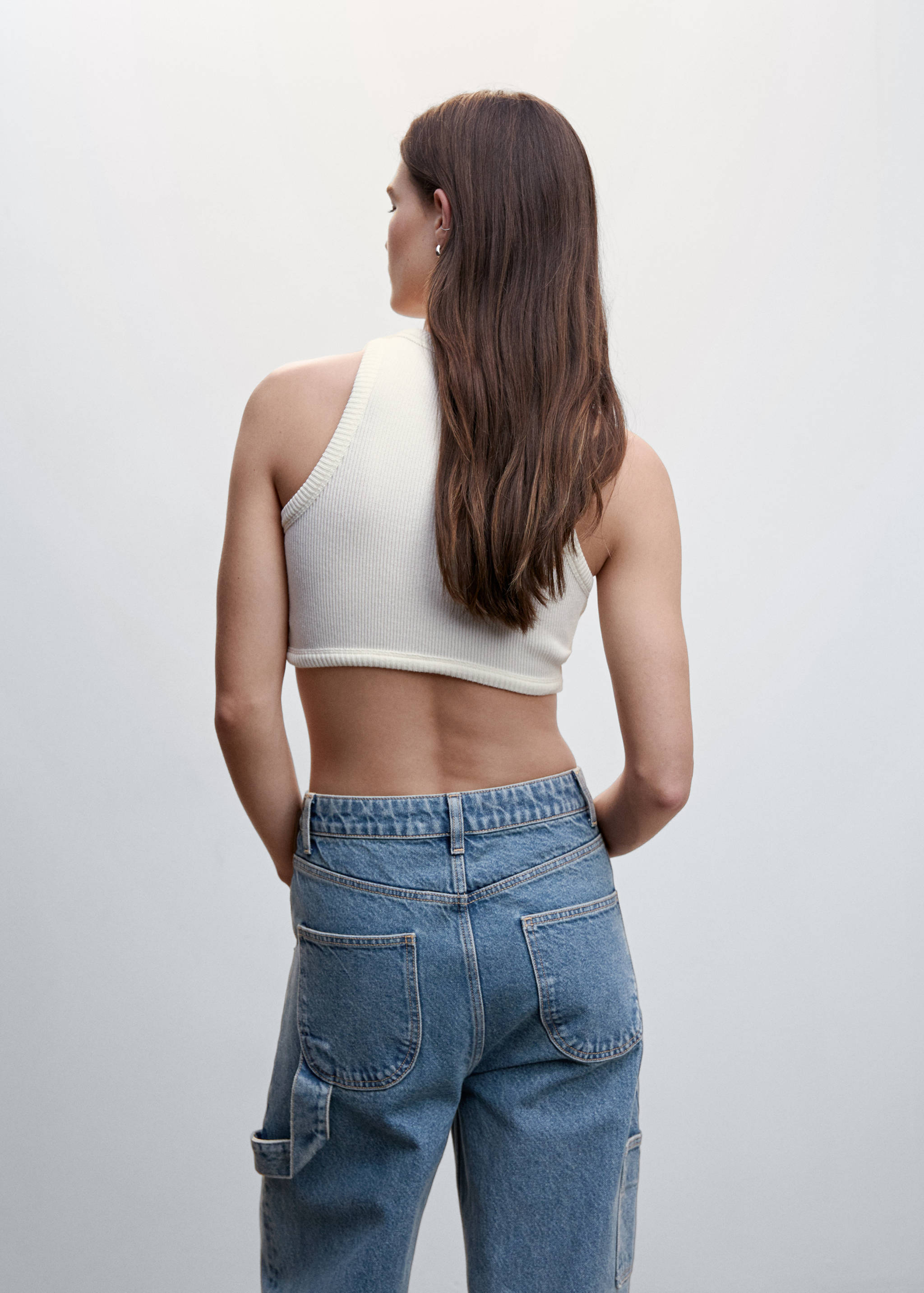 Crop top maille - Verso de l’article