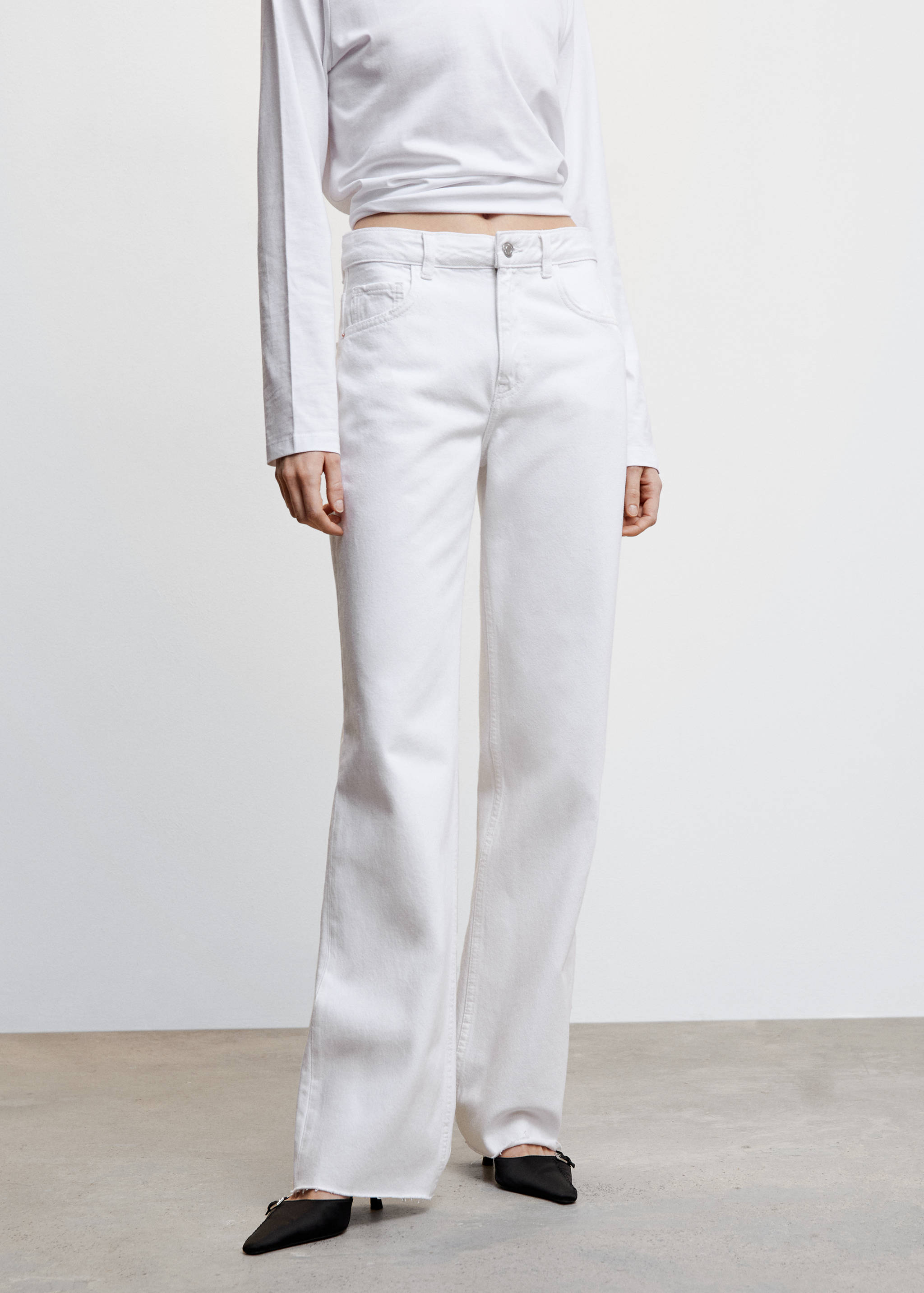 Wideleg mid-rise jeans - Medium plane