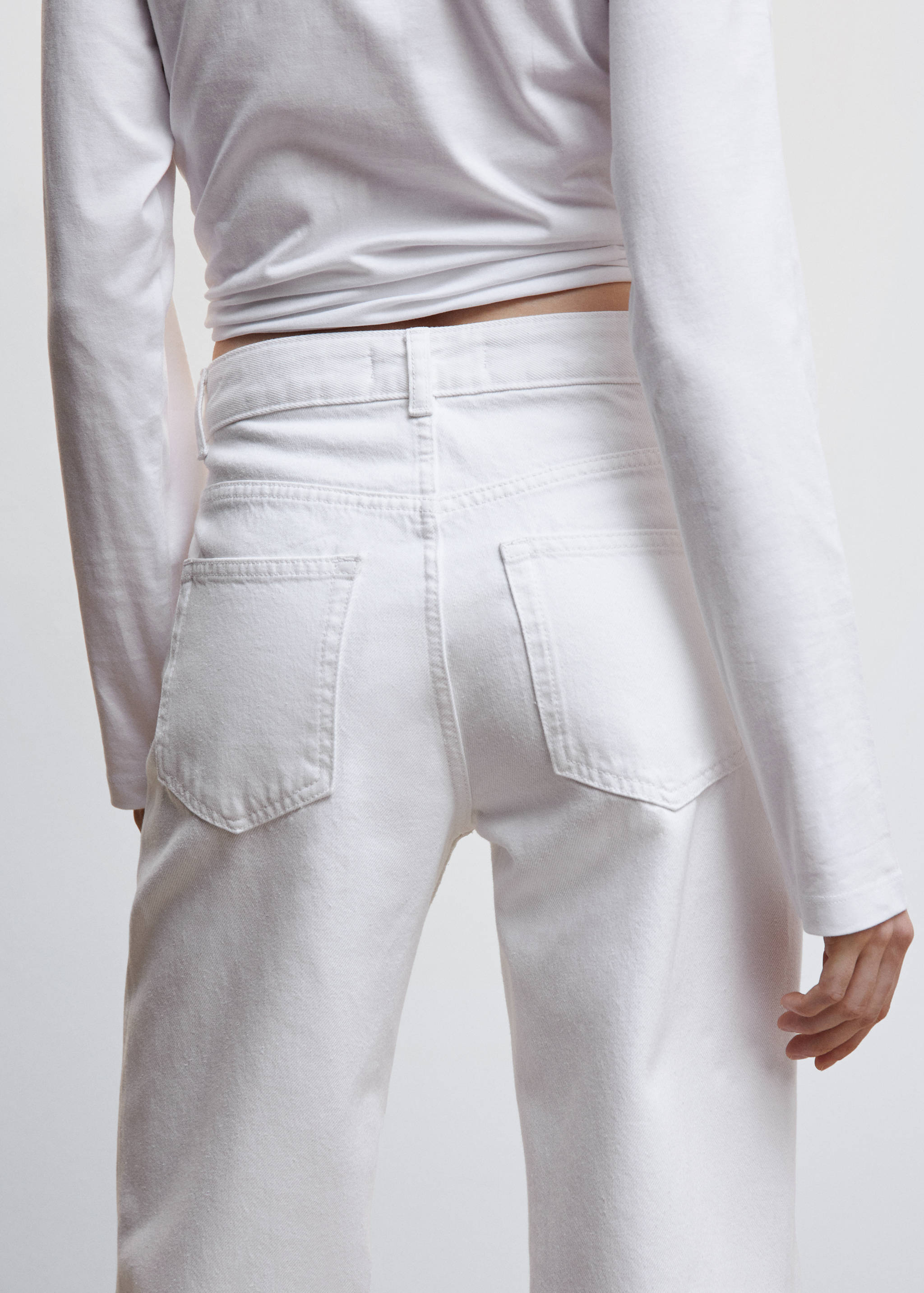 Wideleg mid-rise jeans - Details of the article 6