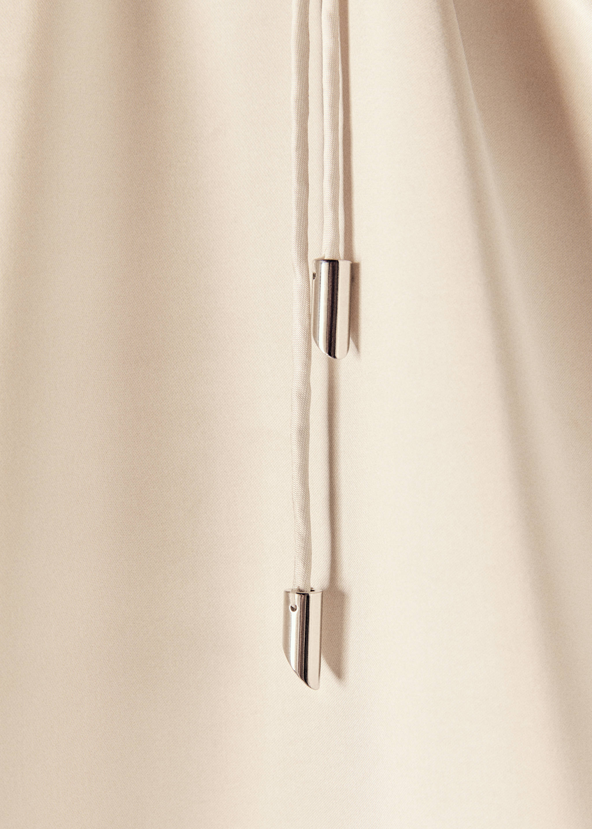 Vestido satinado cuello rígido - Detalle del artículo 8