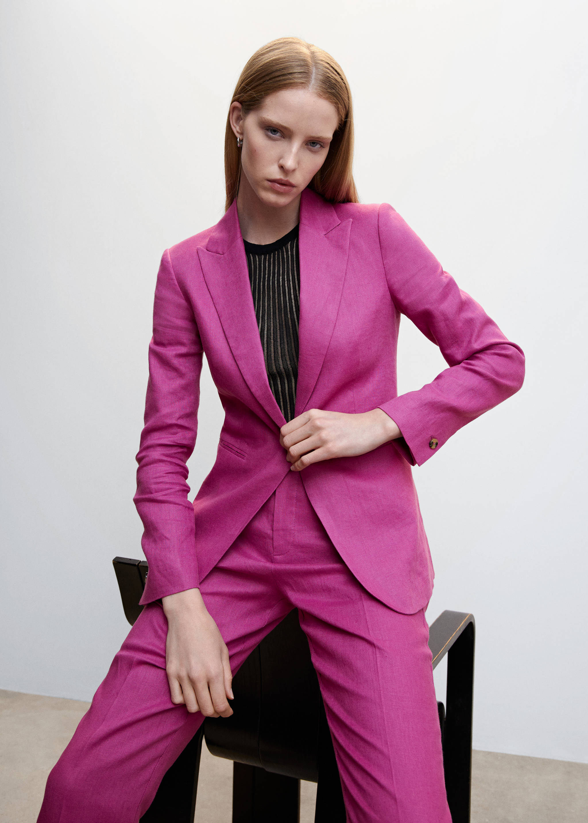 Veste costume 100 % lin  - Détail de l'article 2