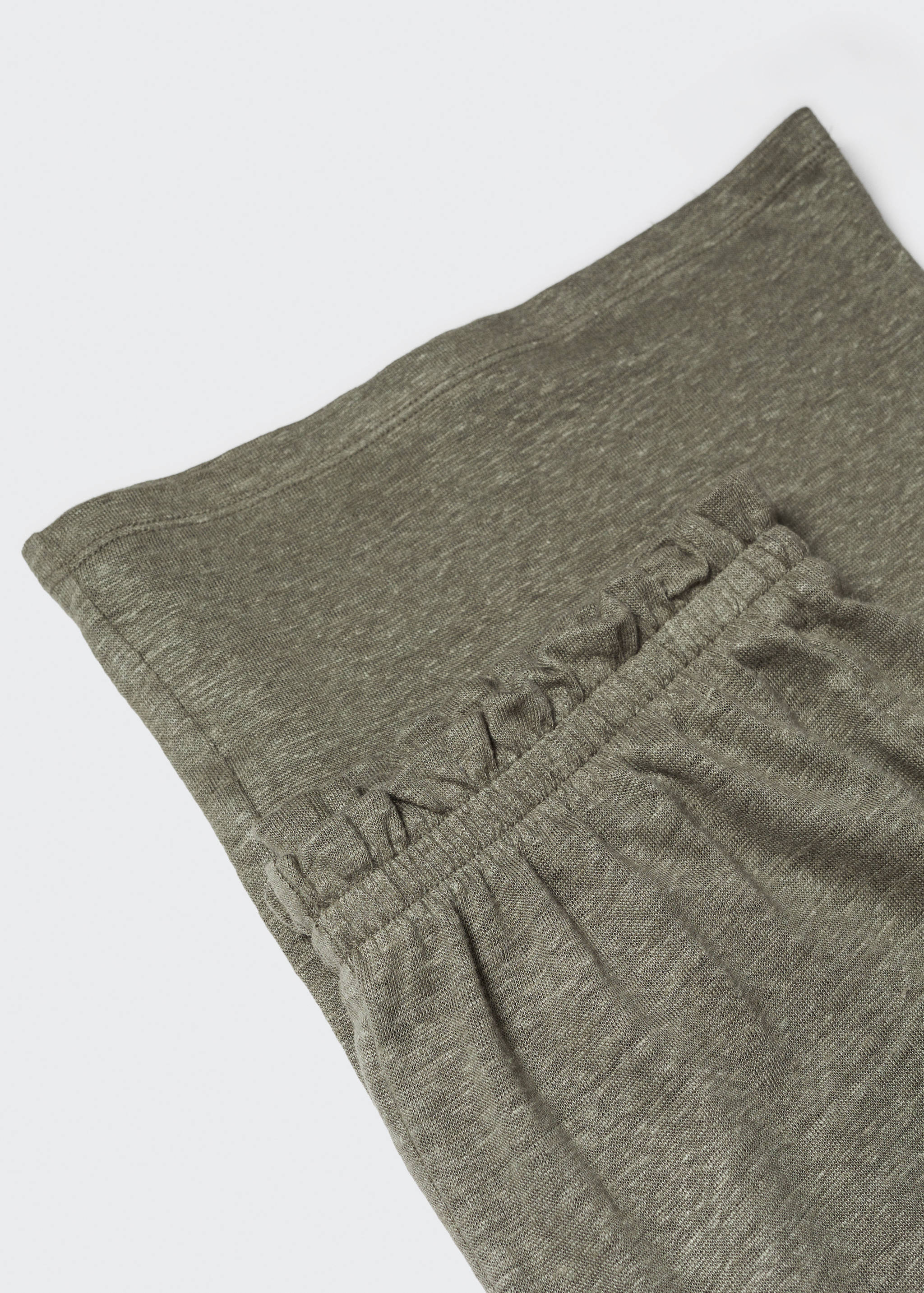 100% linen wideleg trousers - Details of the article 8