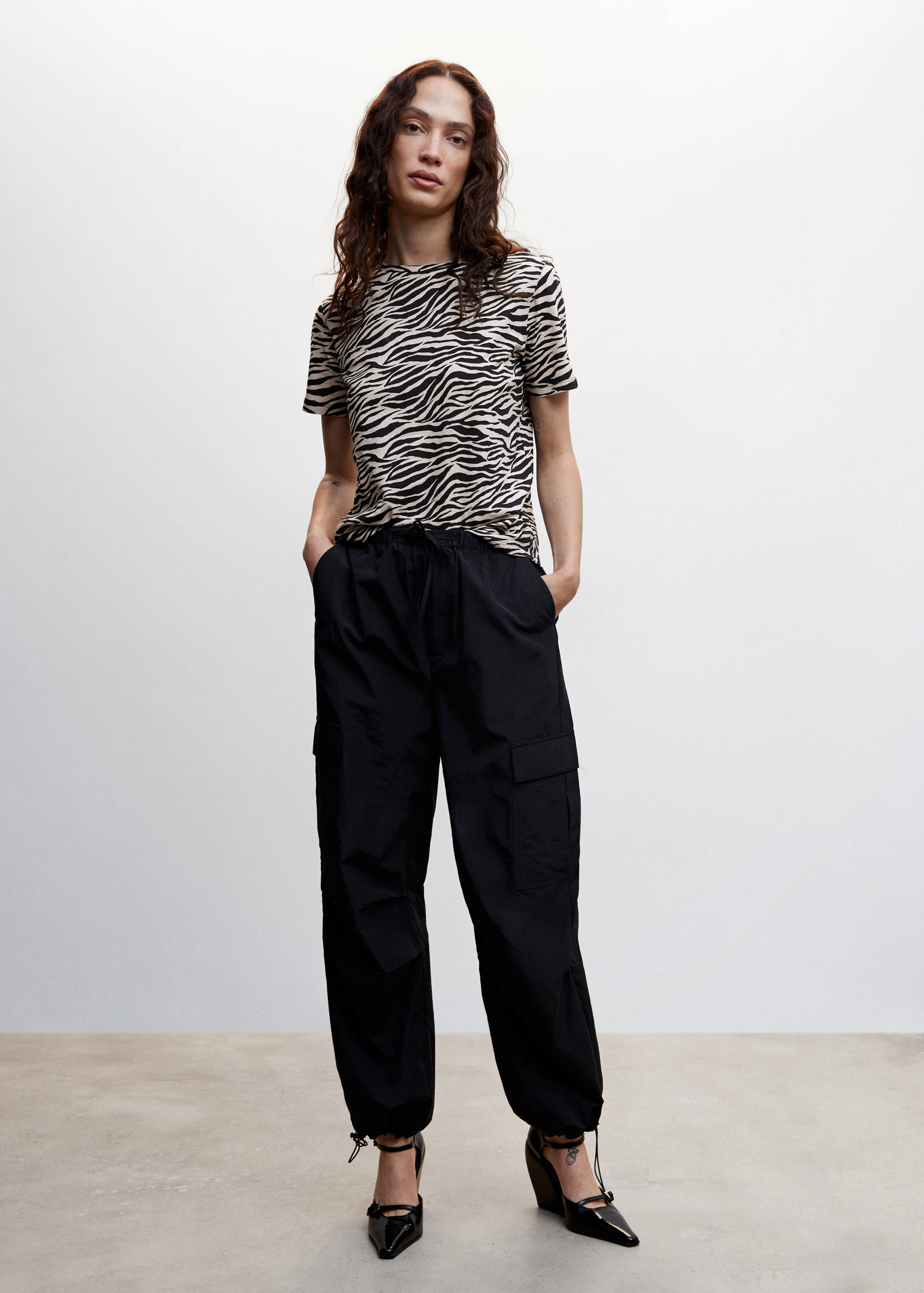 Camiseta animal print - Plano general