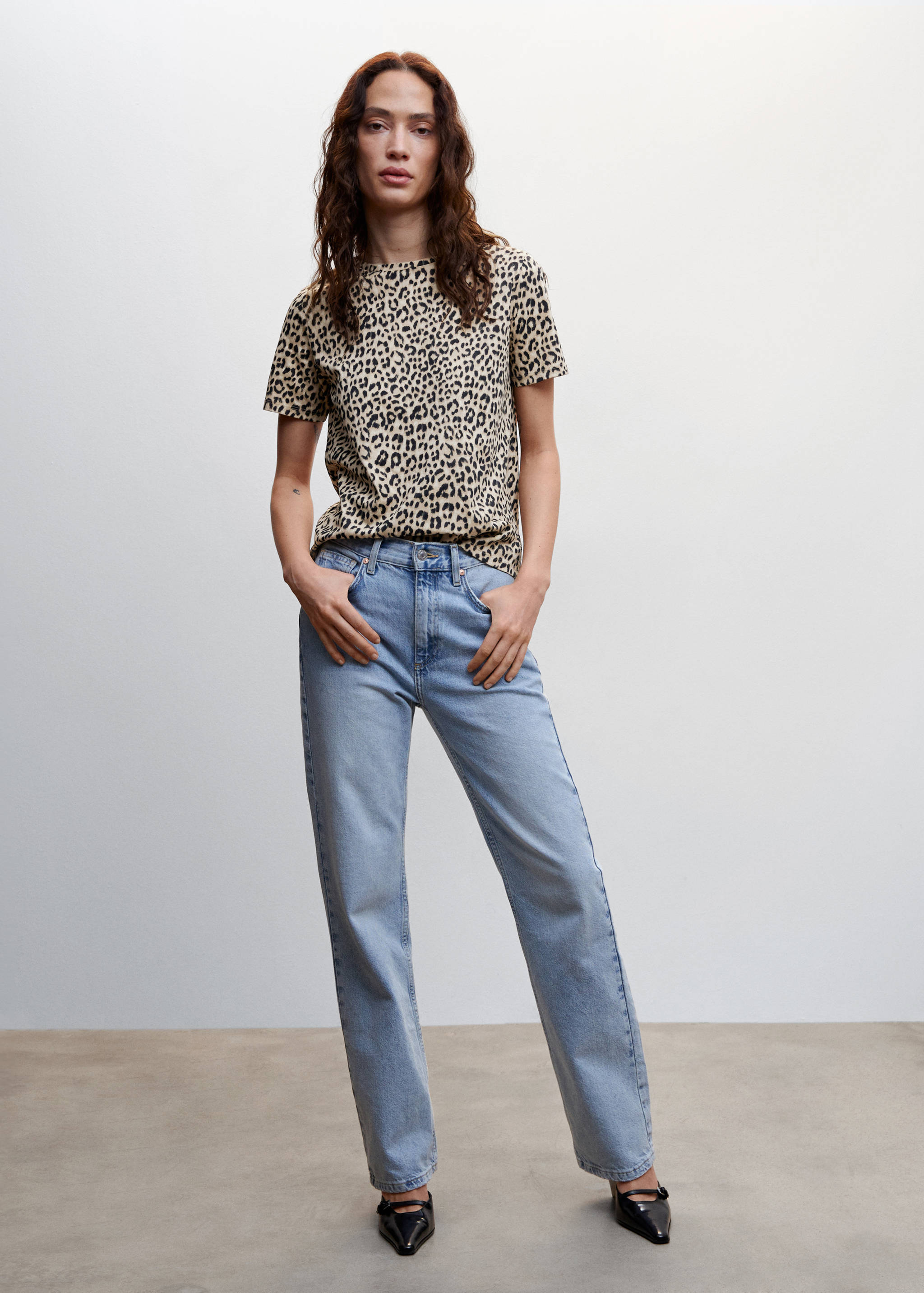 Camiseta animal print - Plano general