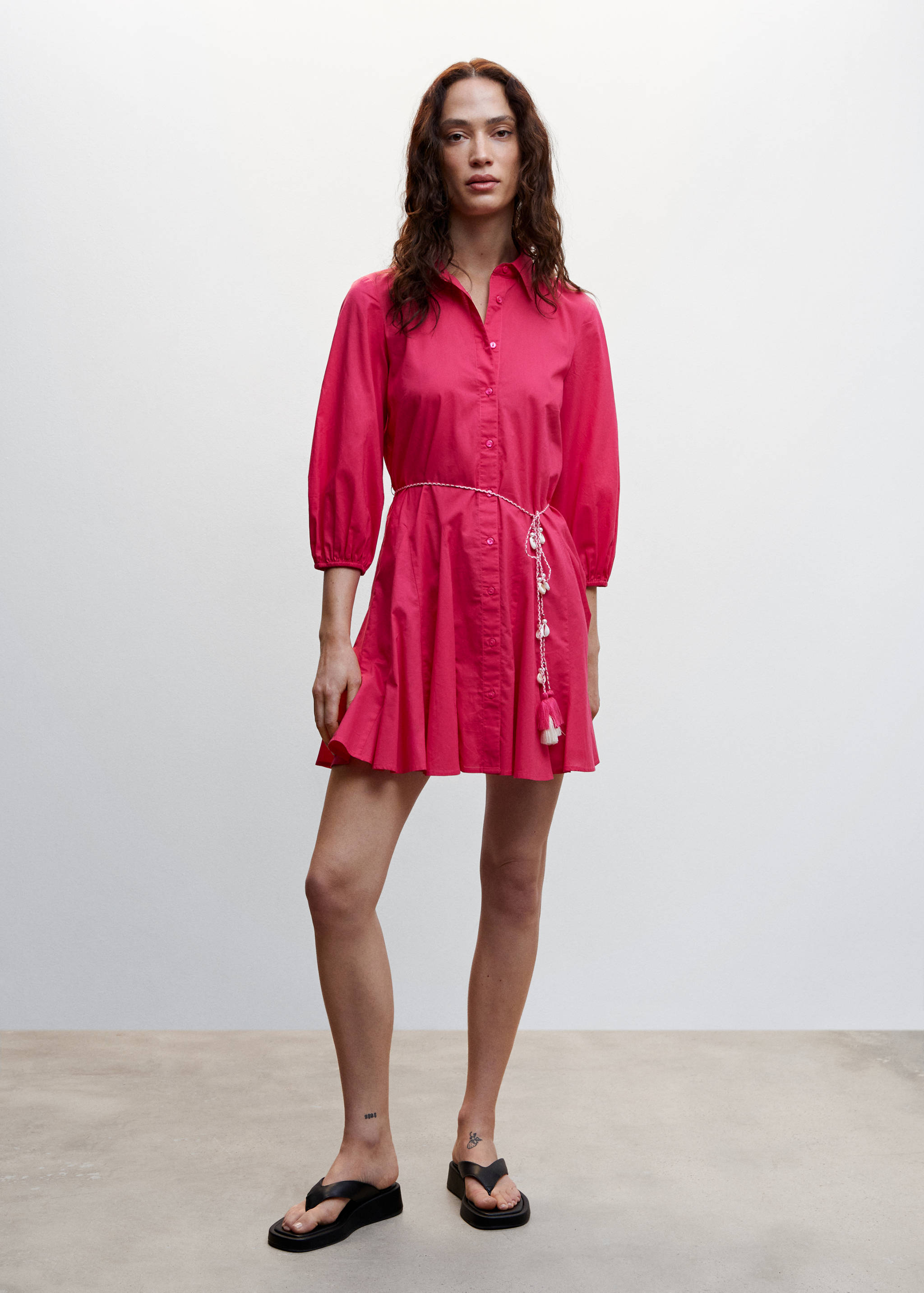 Cord shirt dress - General plane