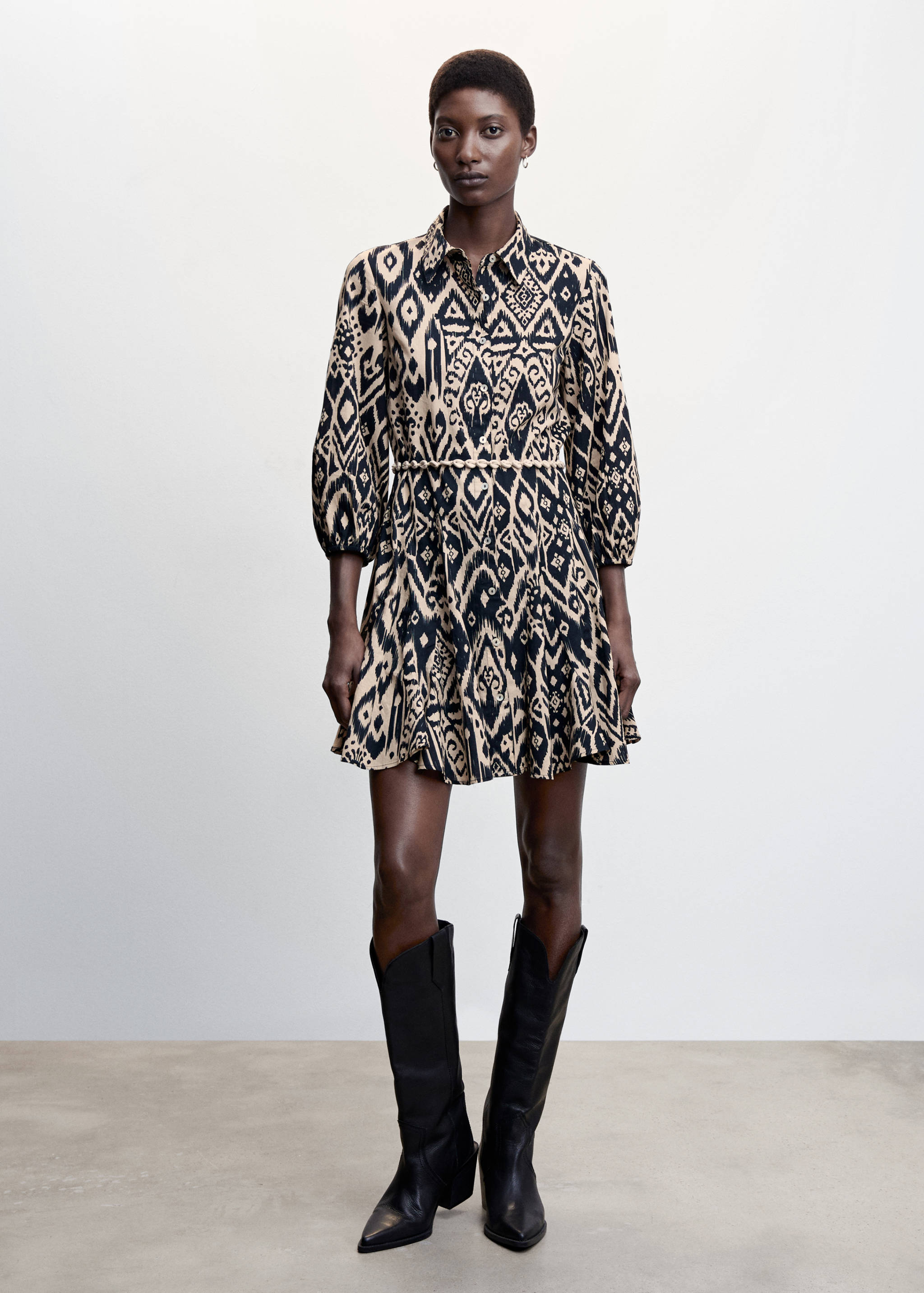 Cord shirt dress - General plane