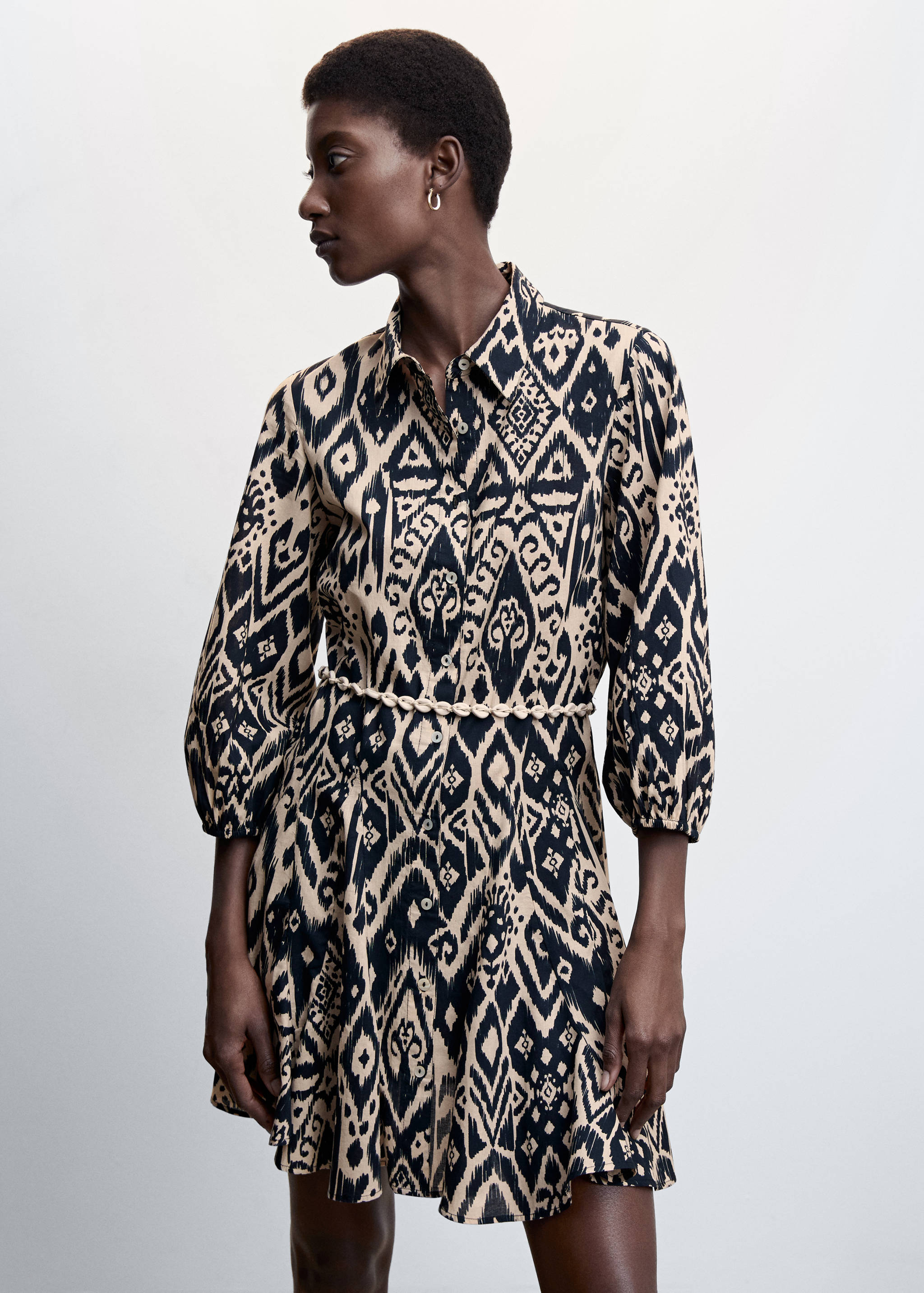 Cord shirt dress - Medium plane