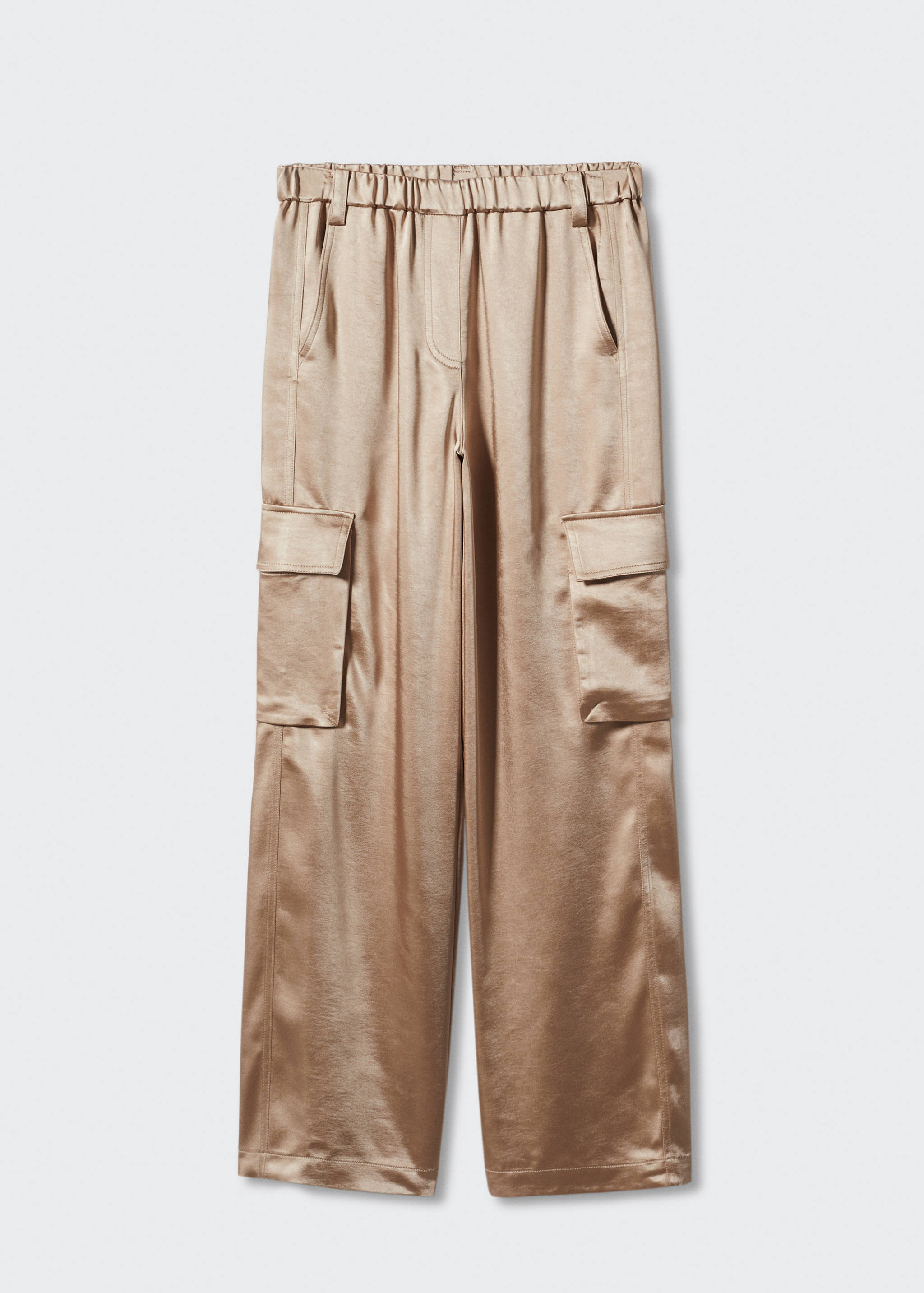 Satin cargo trousers - Article without model