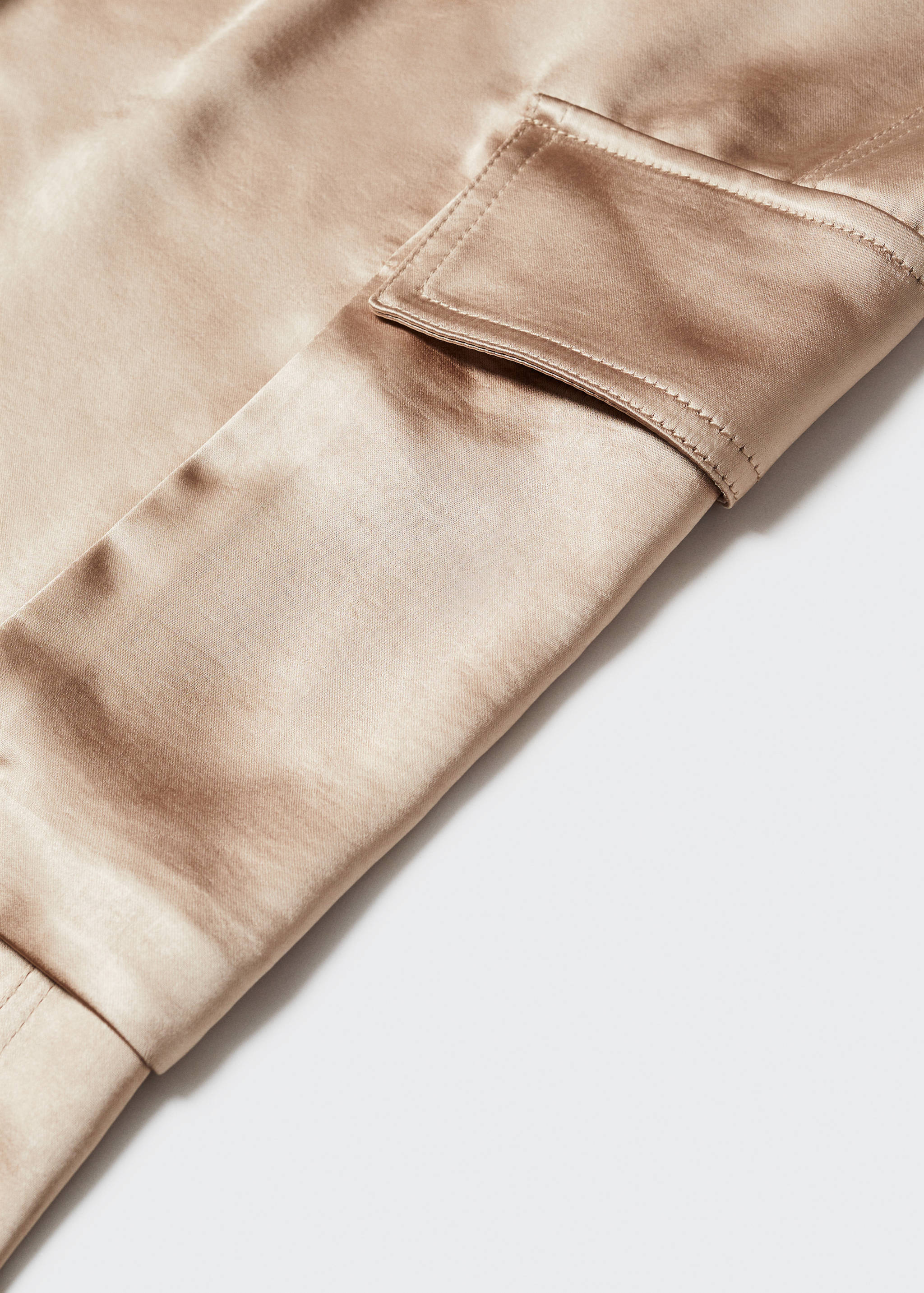 Satin cargo trousers - Details of the article 8