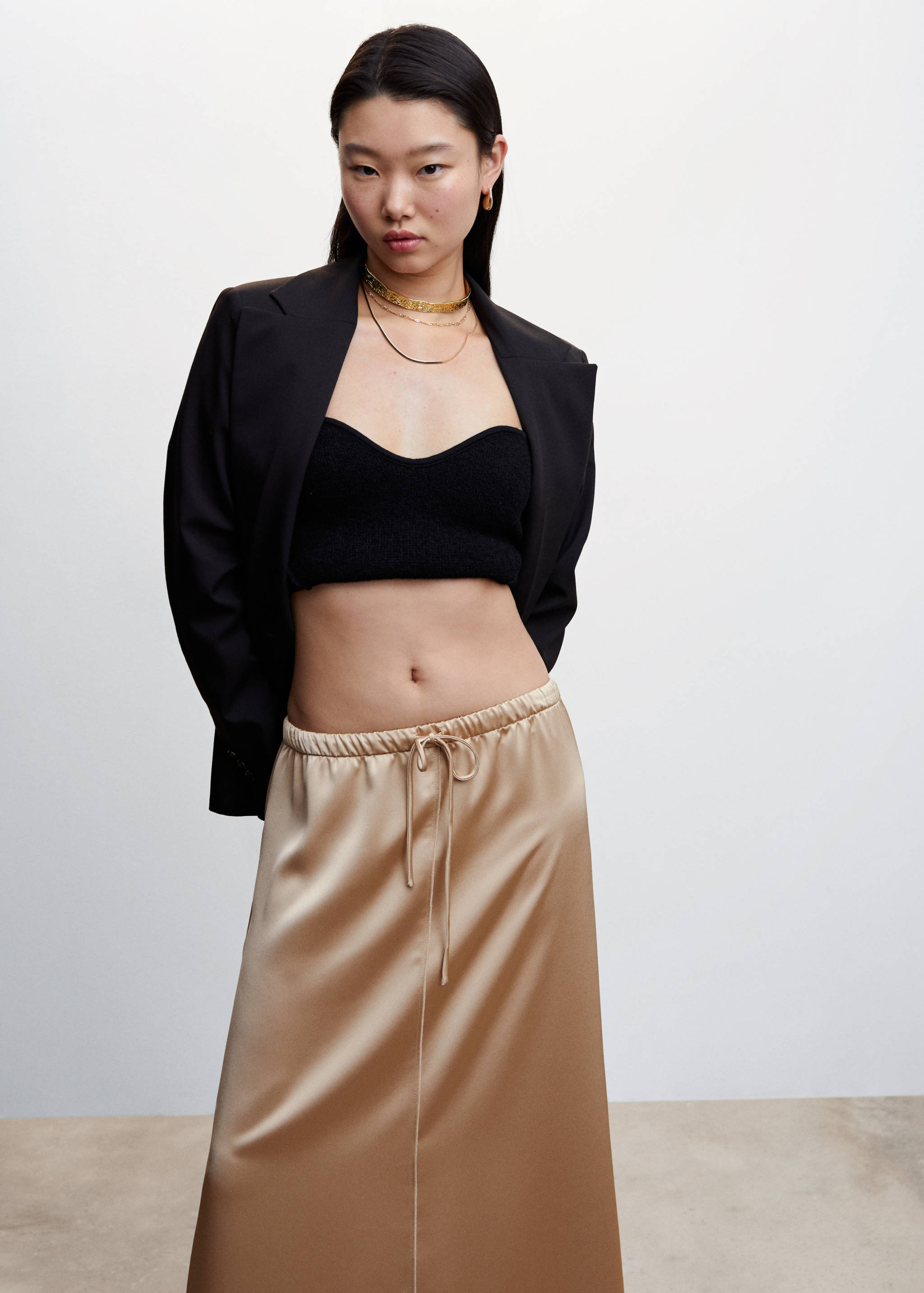 Falda midi satinada - Detalle del artículo 6