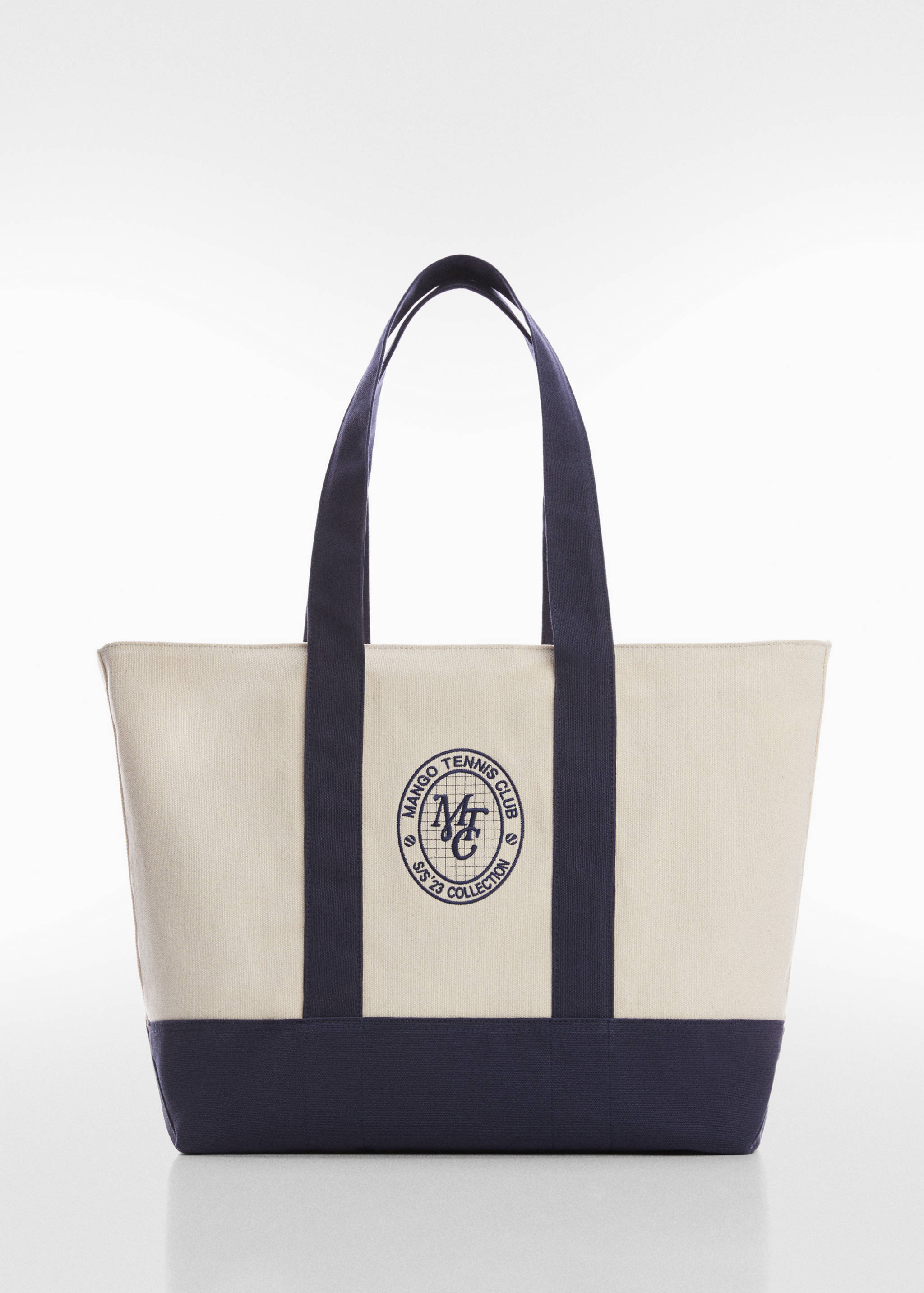 Contrasting shopper bag - Article without model