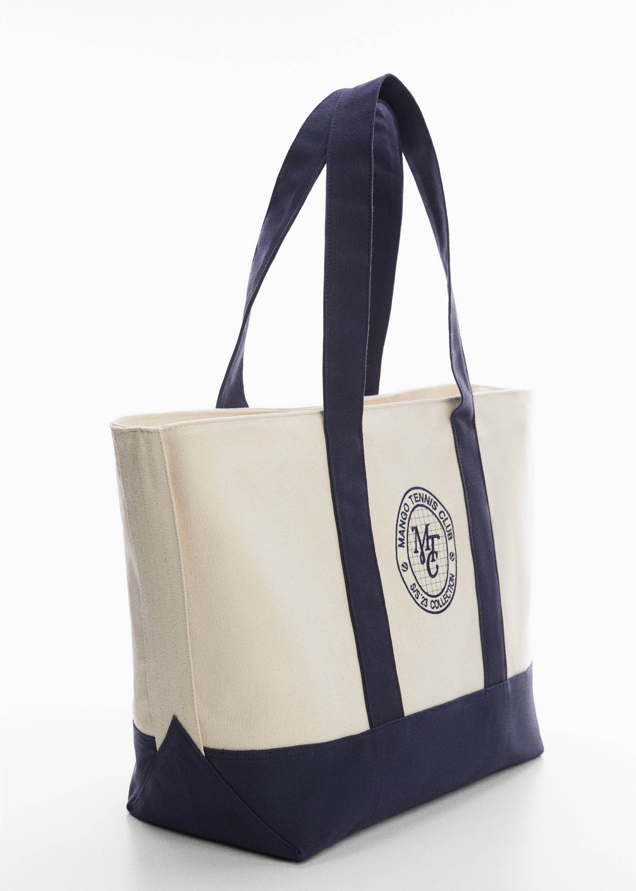 Contrasting shopper bag - Medium plane
