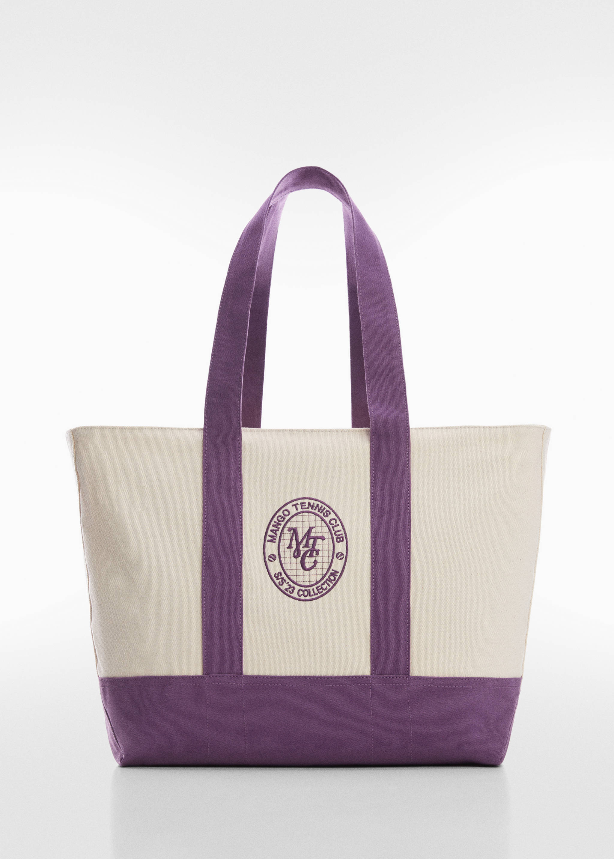 Contrasting shopper bag - Article without model