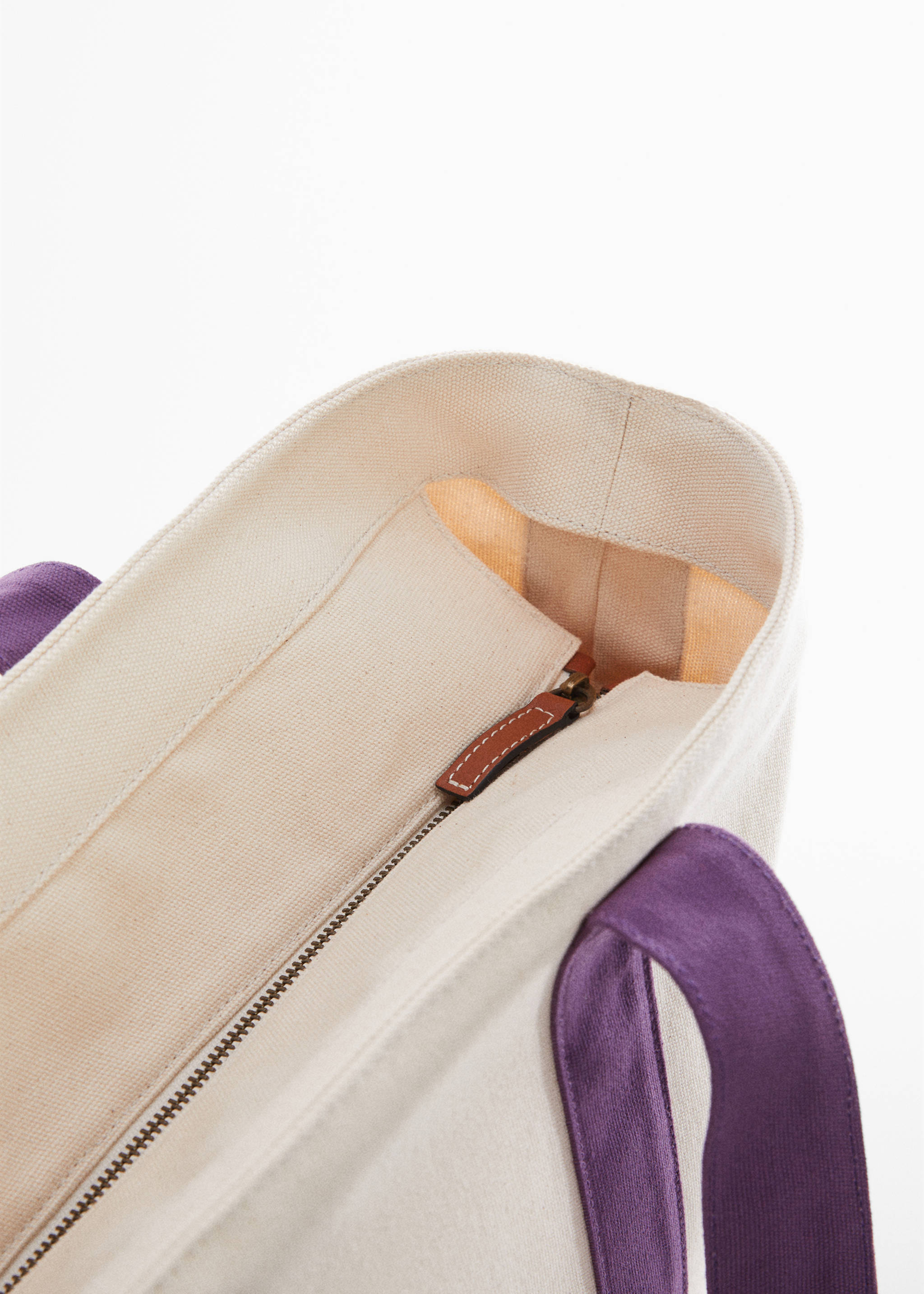 Contrasting shopper bag - Details of the article 1