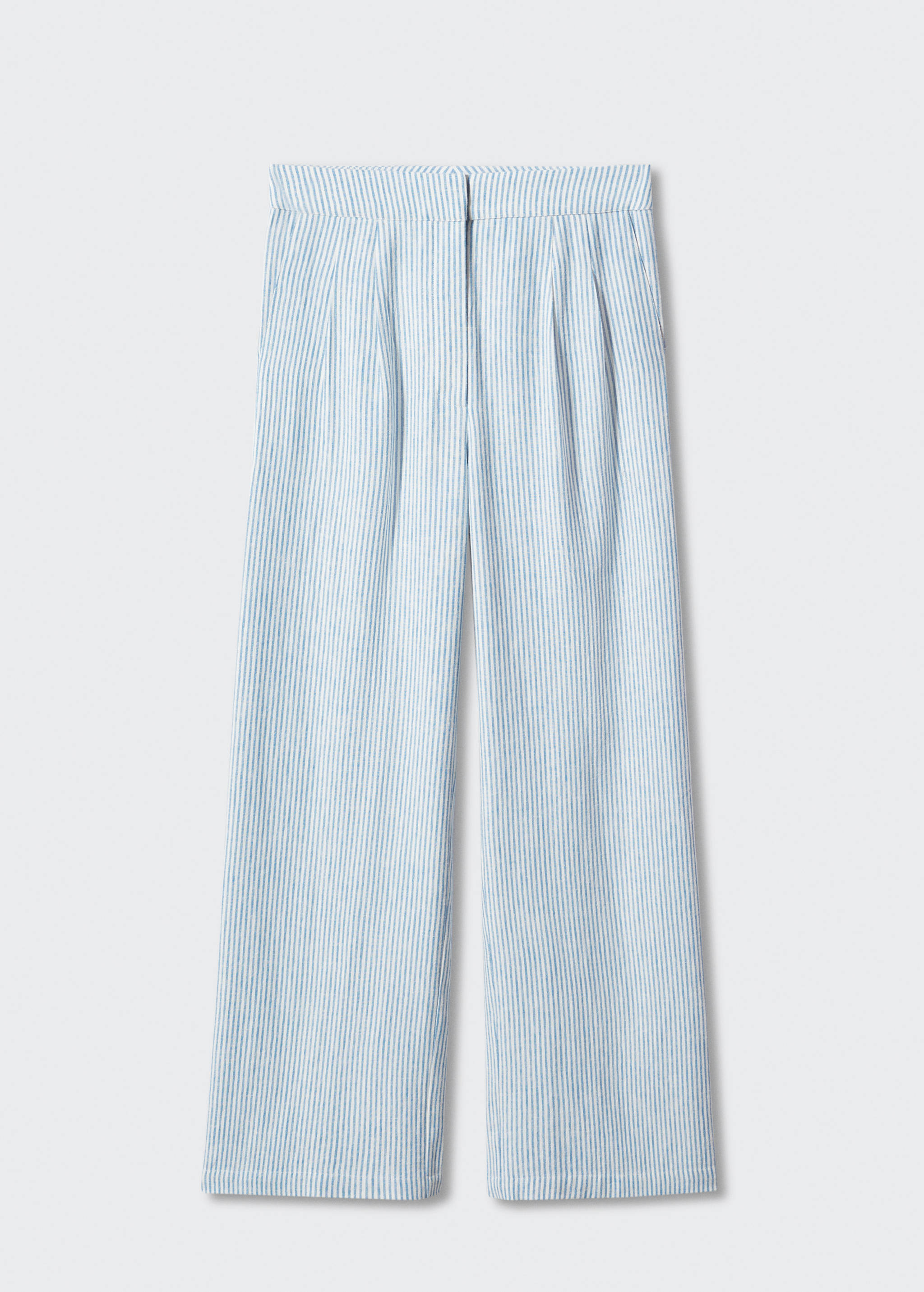 Pinstripe linen trousers - Article without model