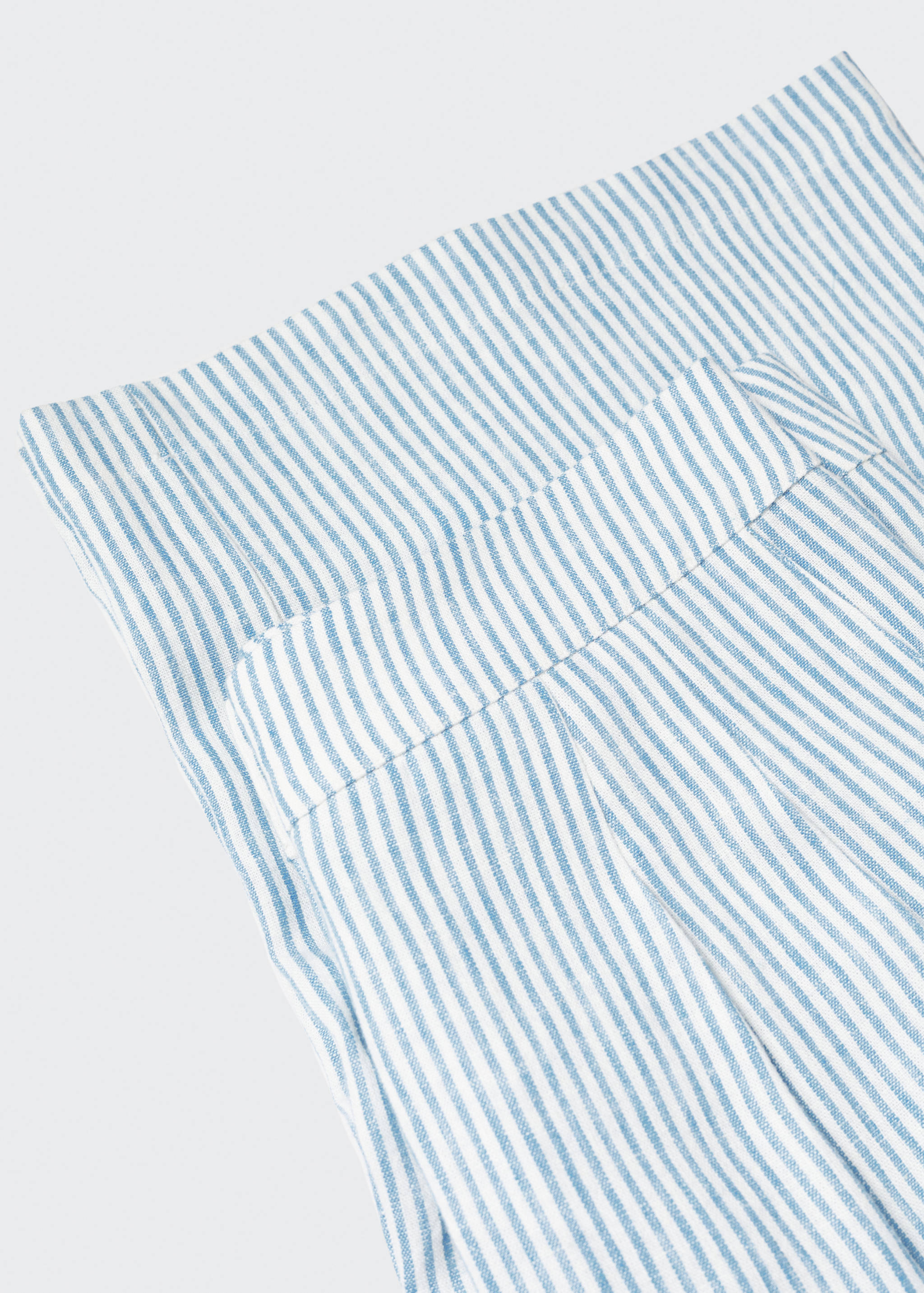 Pinstripe linen trousers - Details of the article 8