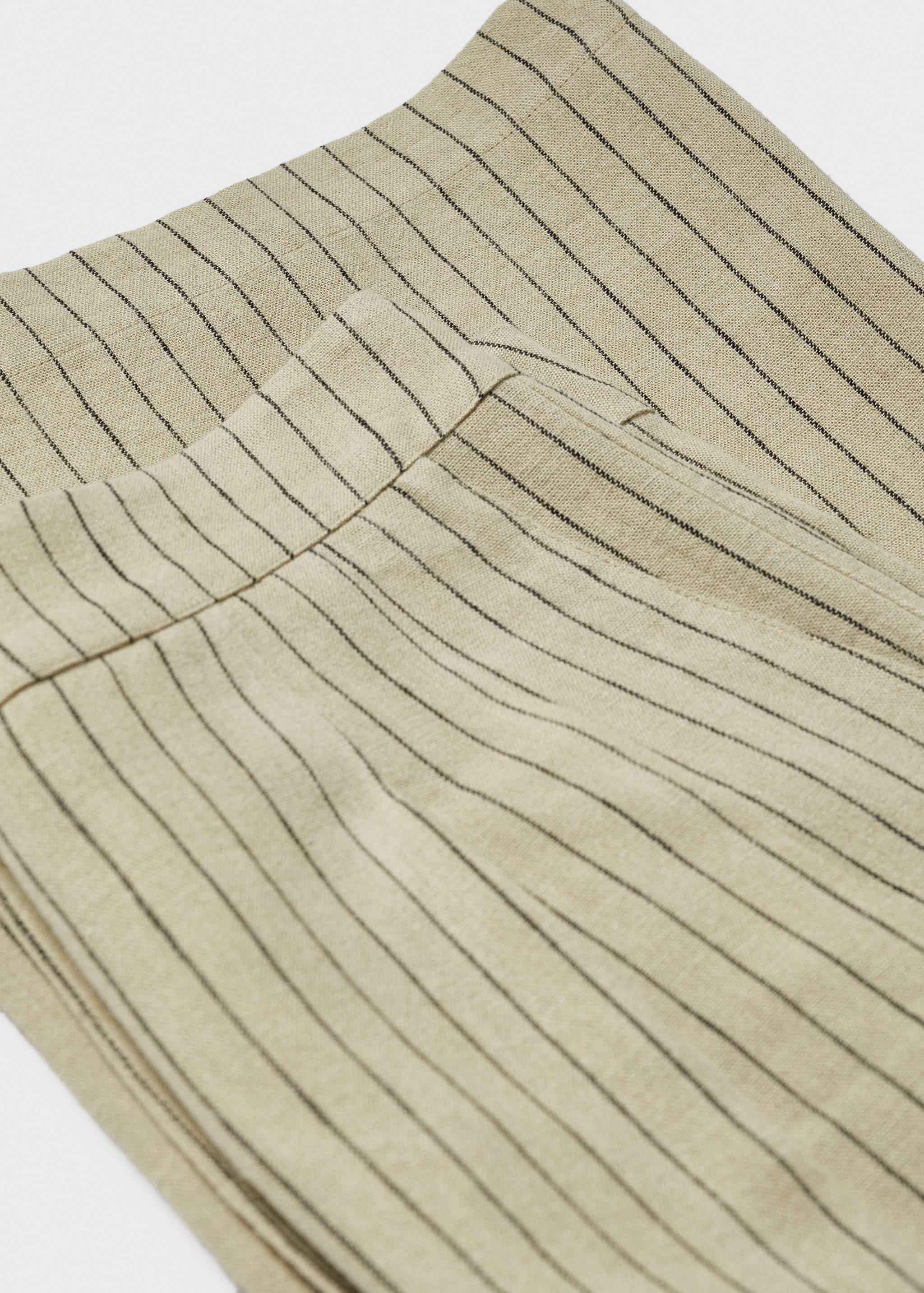 Pinstripe linen trousers - Details of the article 8