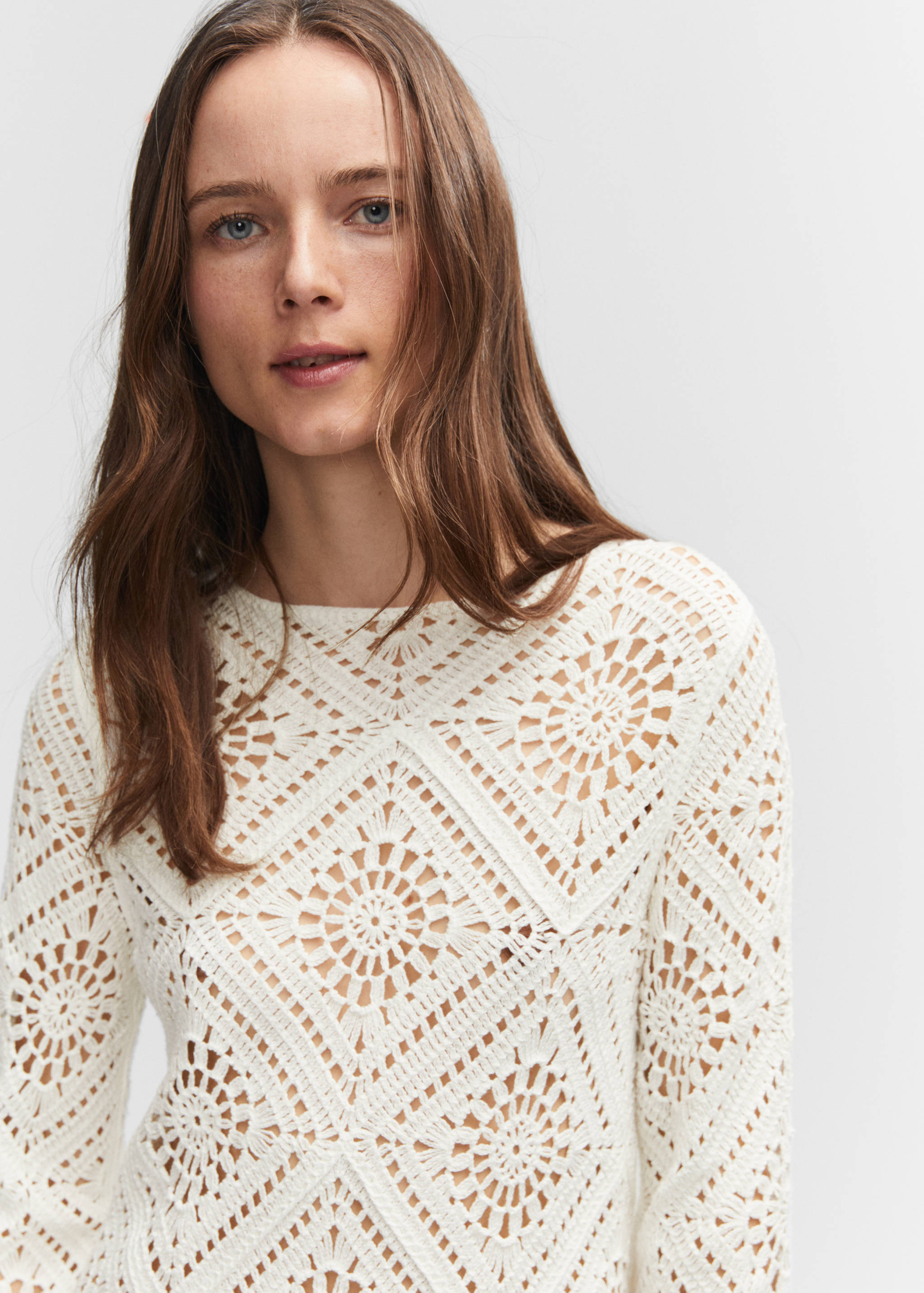 Robe ajourée manches cloche - Détail de l'article 1