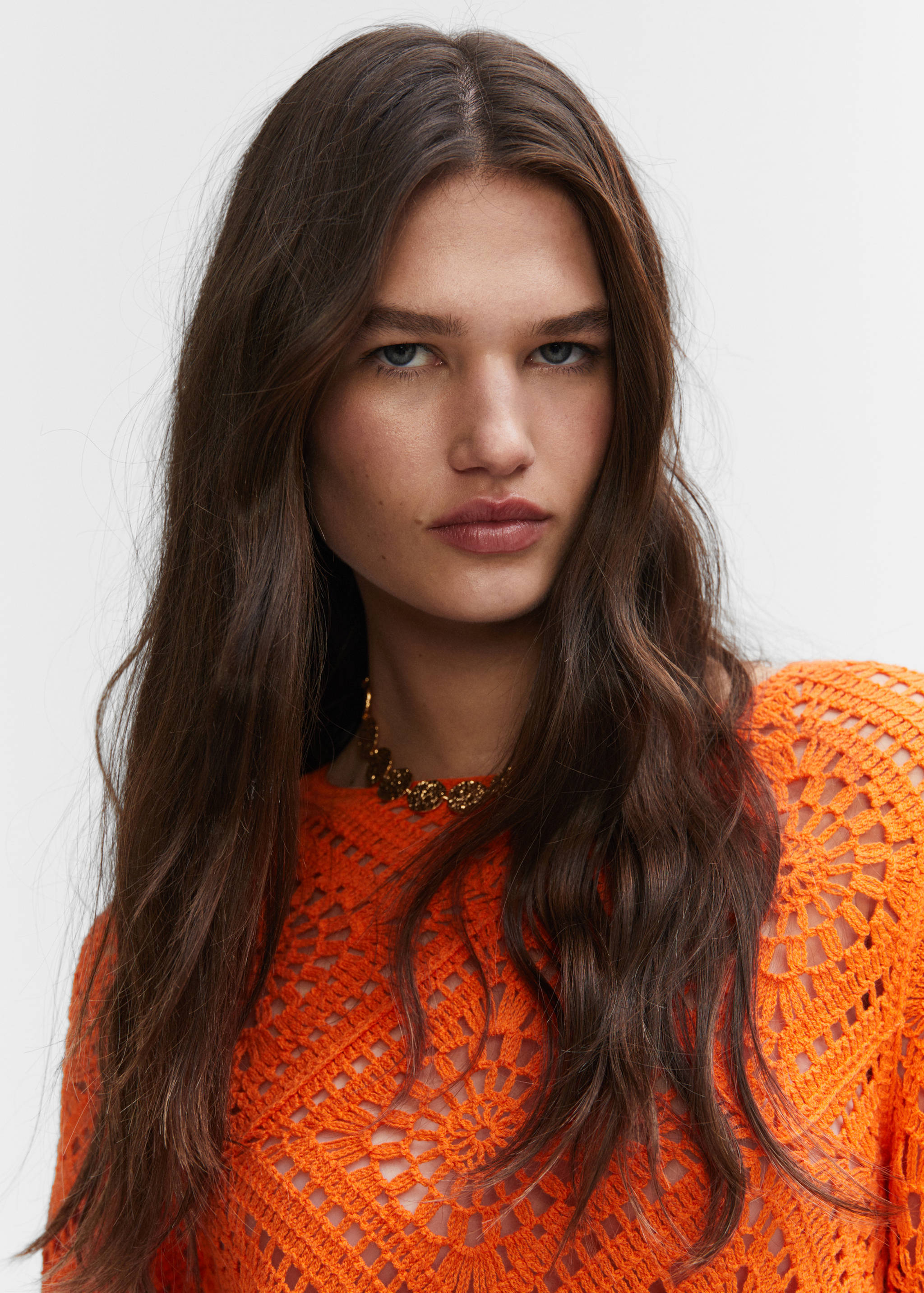 Robe ajourée manches cloche - Détail de l'article 1