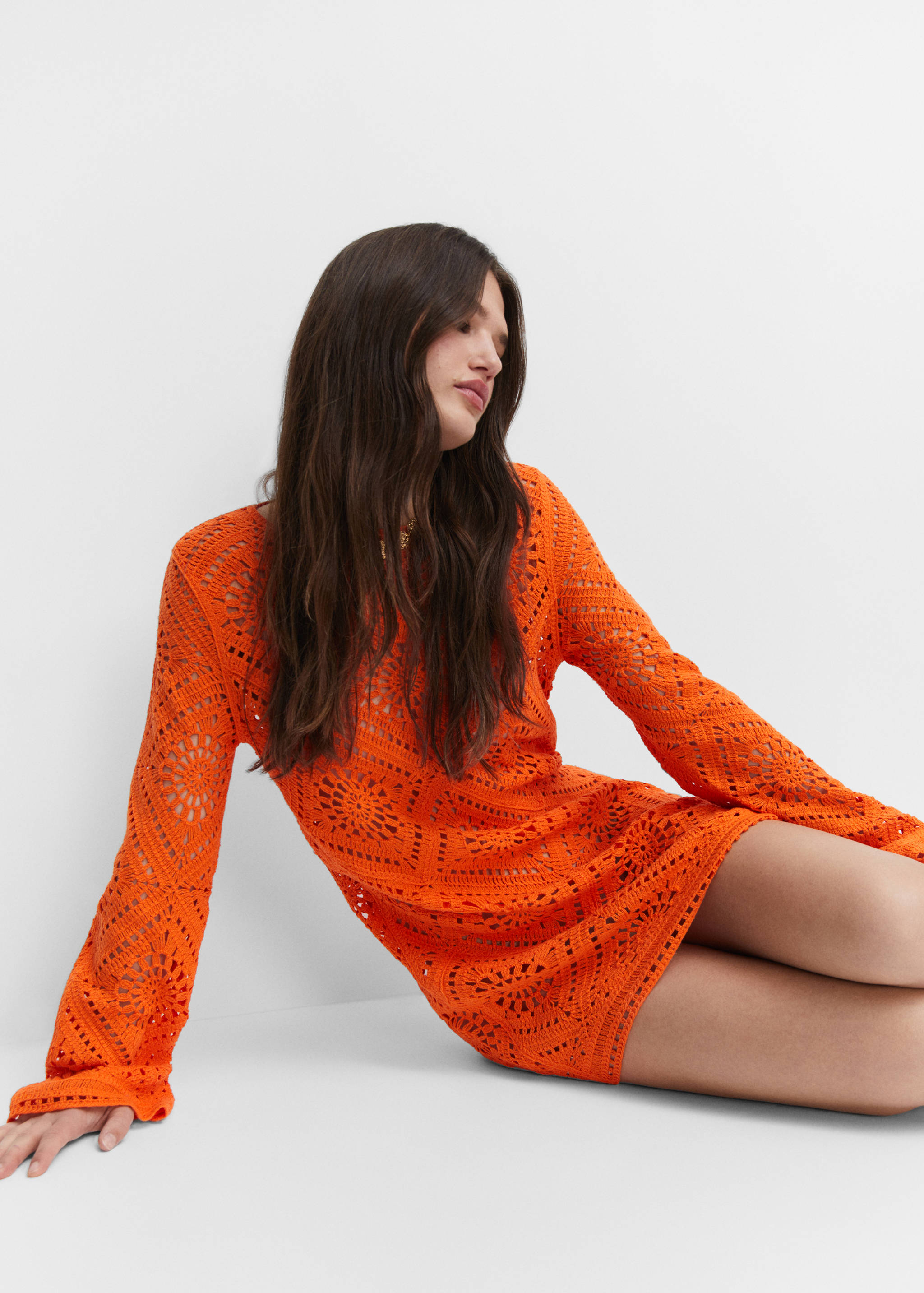 Robe ajourée manches cloche - Détail de l'article 2