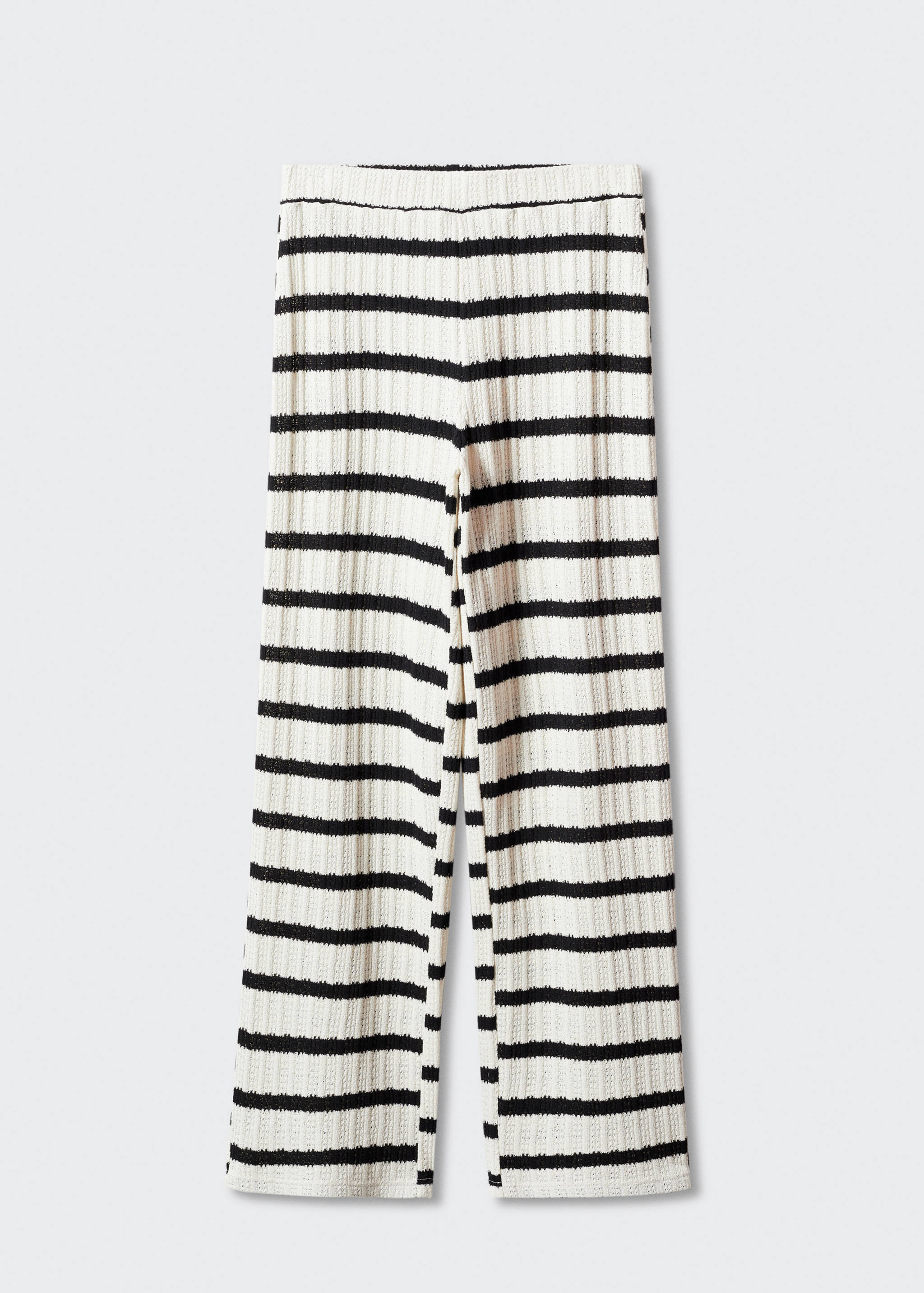 Striped knit trousers - Article without model