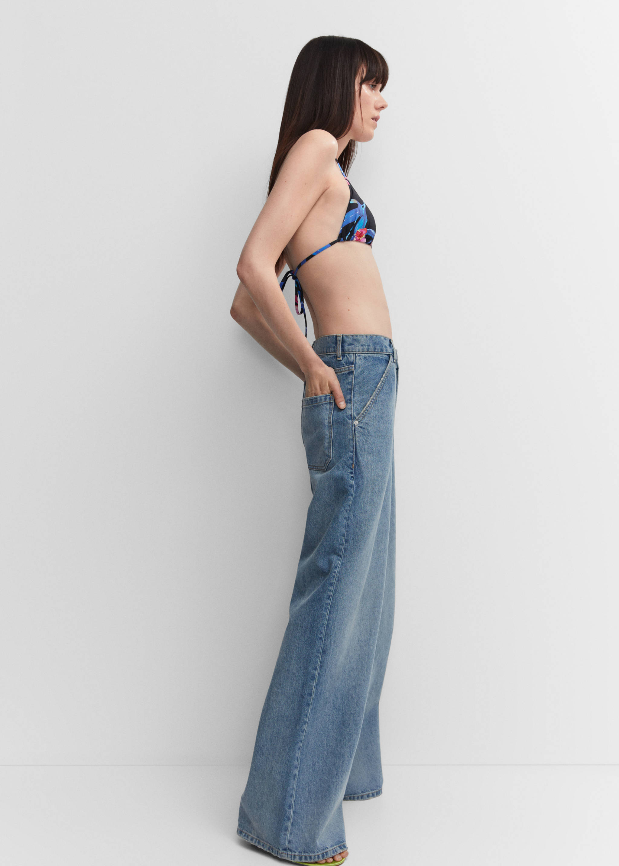 Low-rise loose-fit wideleg jeans - Details of the article 6