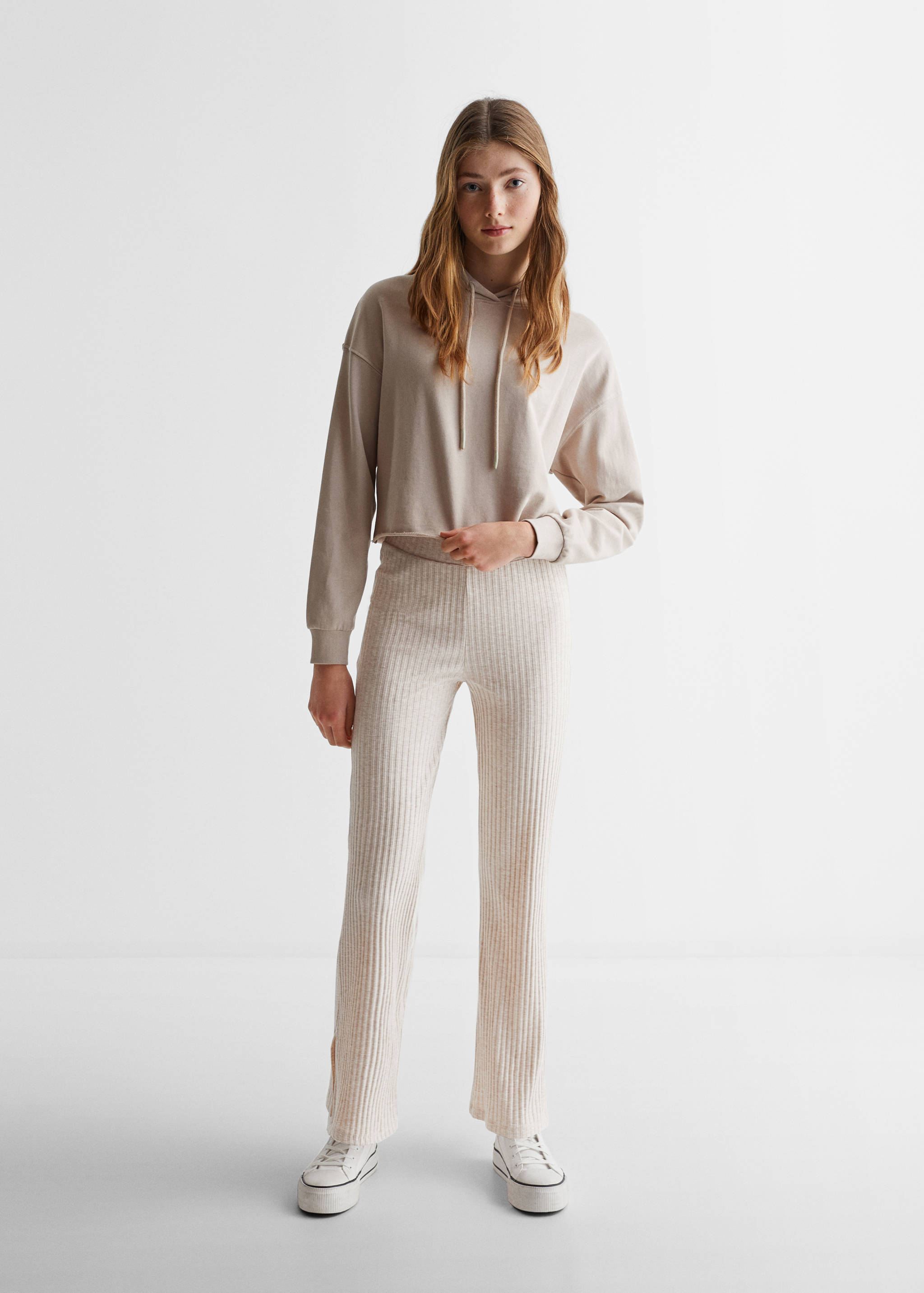 Leggings texturés à rayures - Plan général