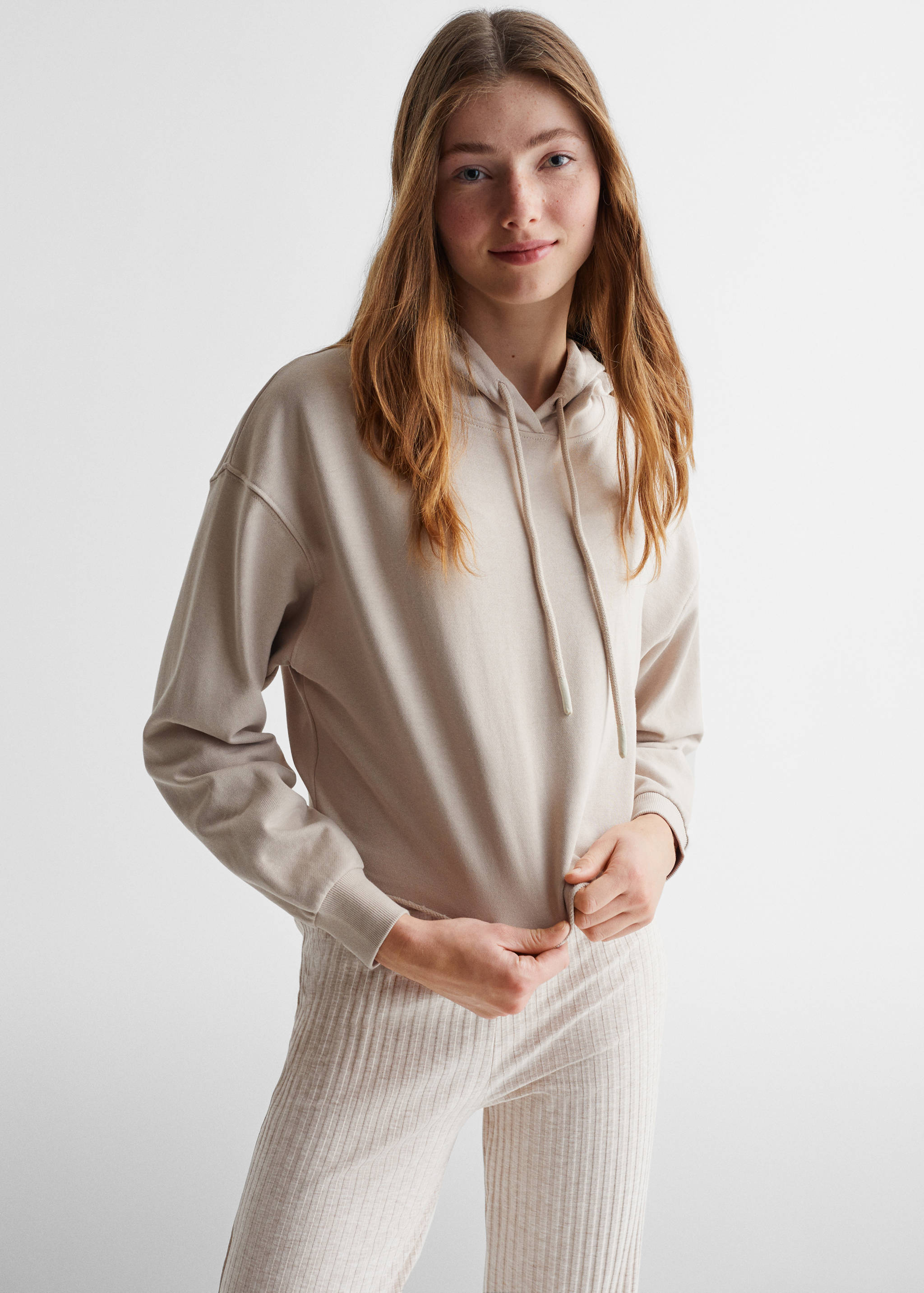 Leggings texturés à rayures - Plan moyen