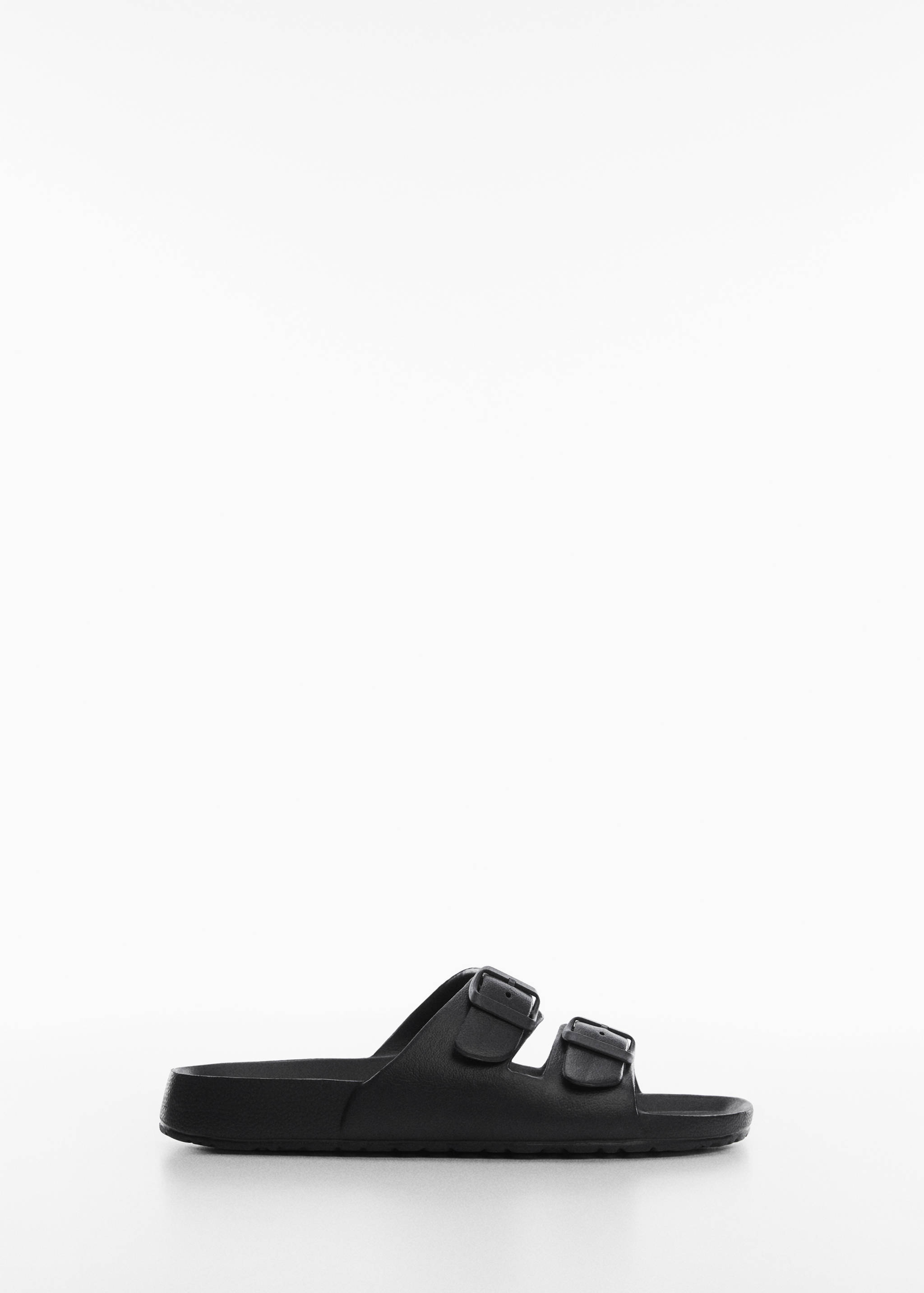 Резиновые сандалии с пряжкой - Изделие без модели