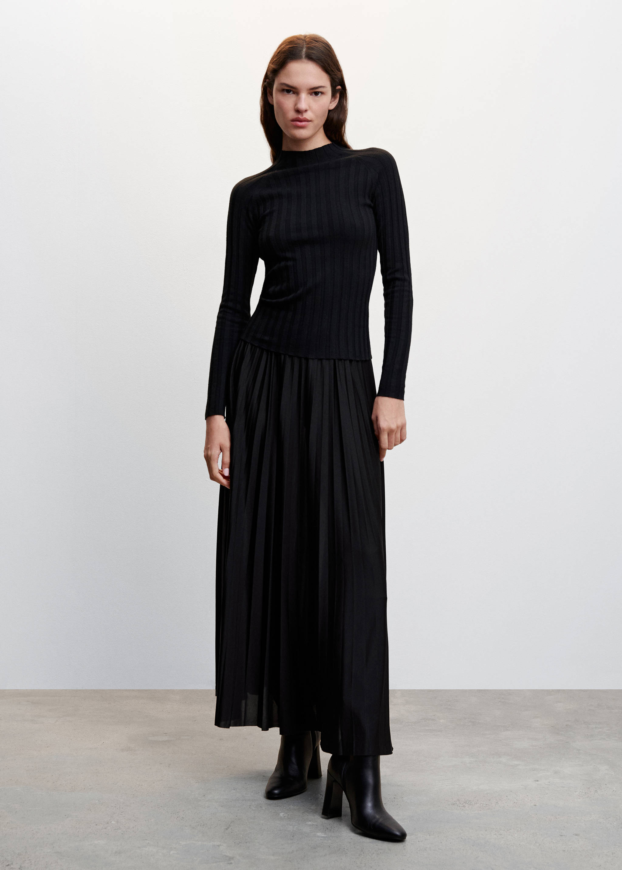 Jupe longue plissée - Plan général