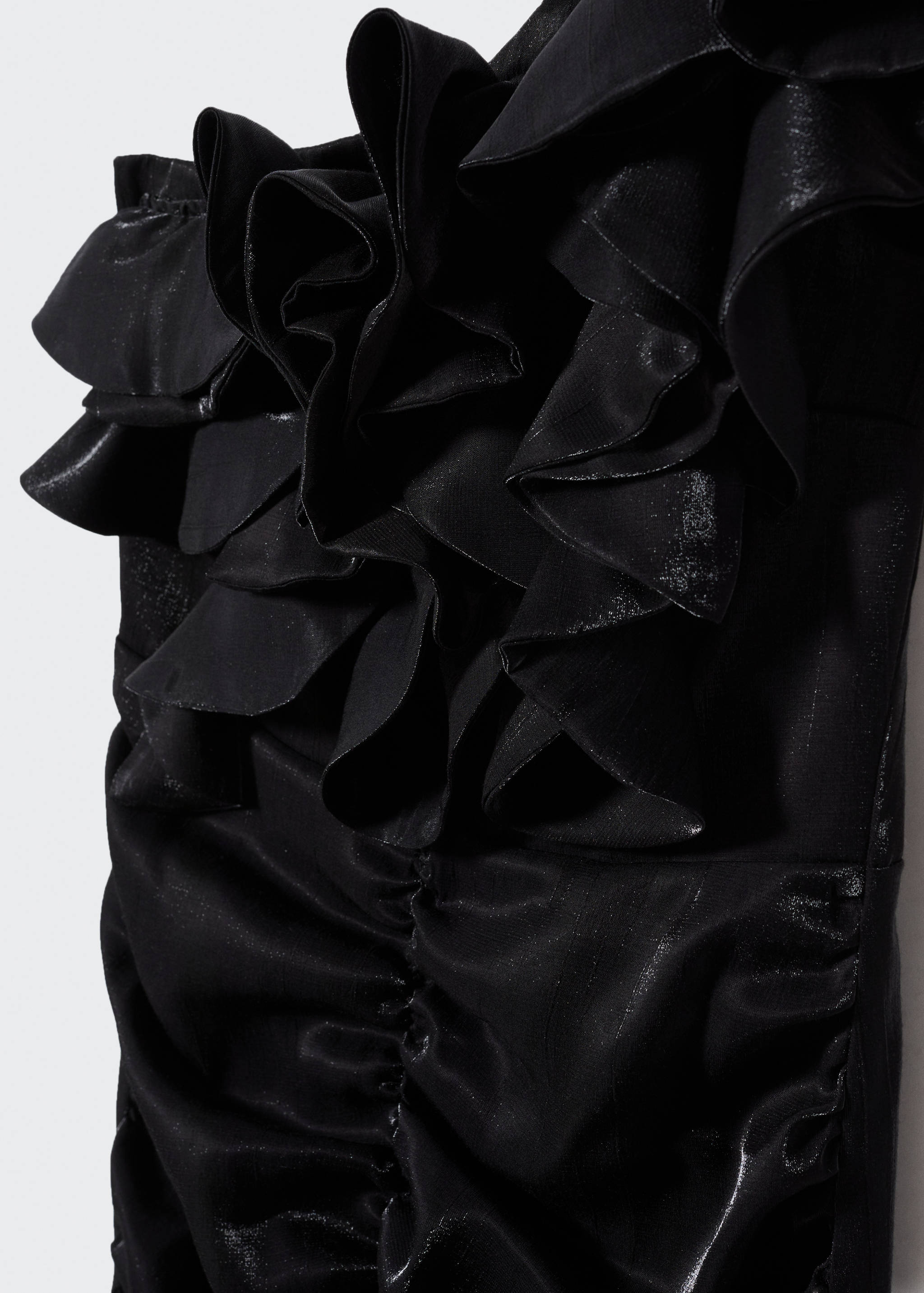 Ruffled draped dress - Details of the article 8