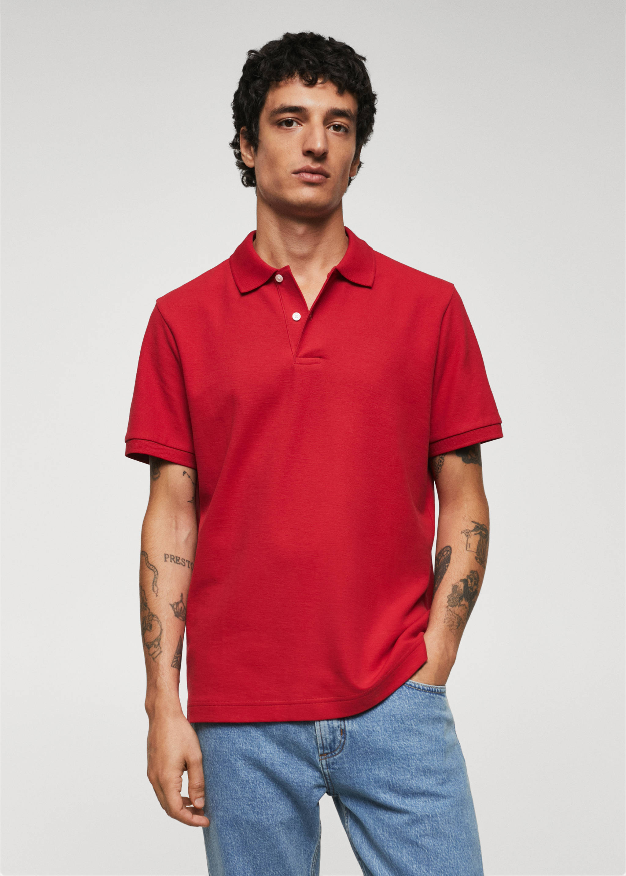 Polo basique coton - Plan moyen