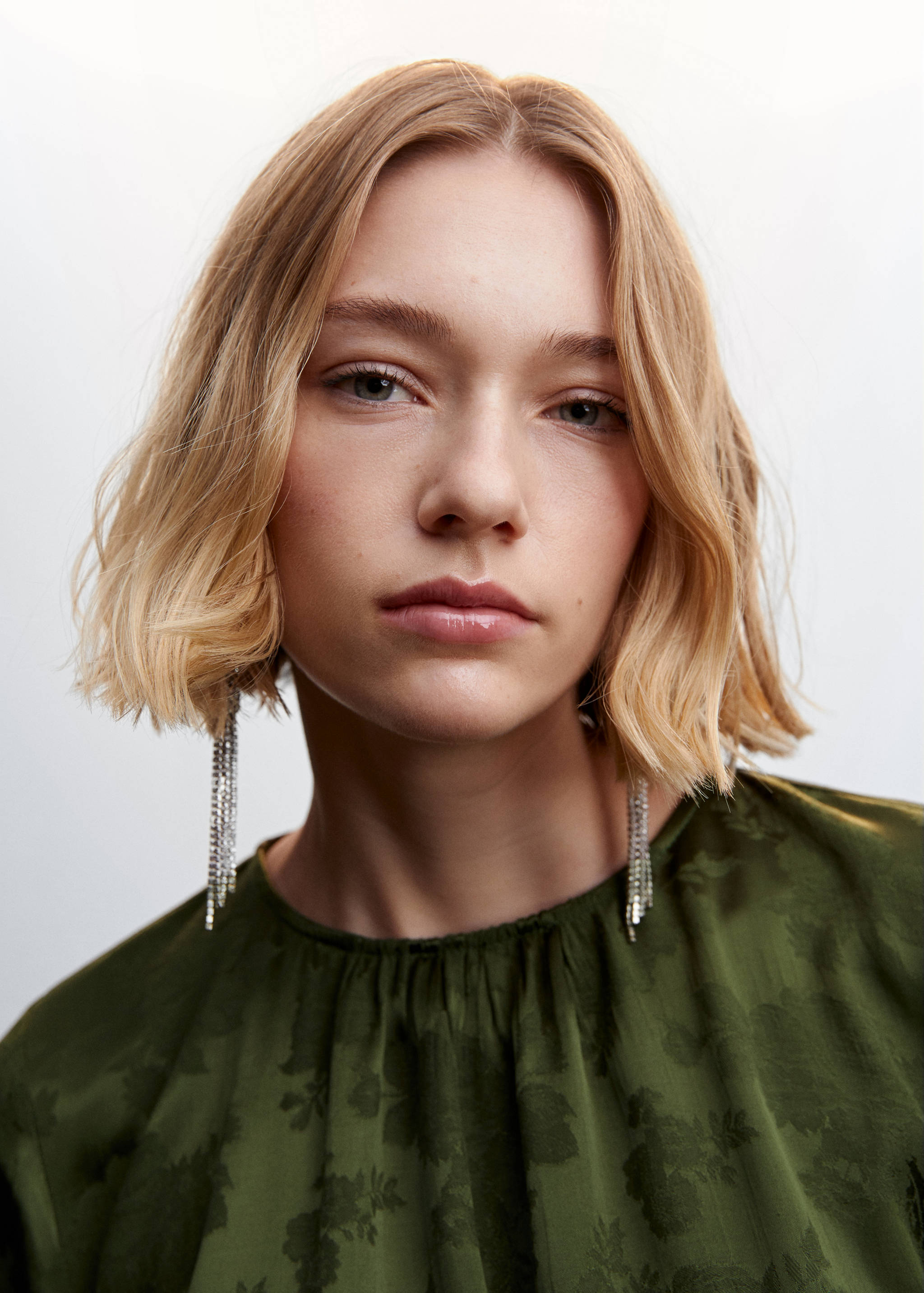 Жаккардовое платье с узлом - Деталь изделия 1