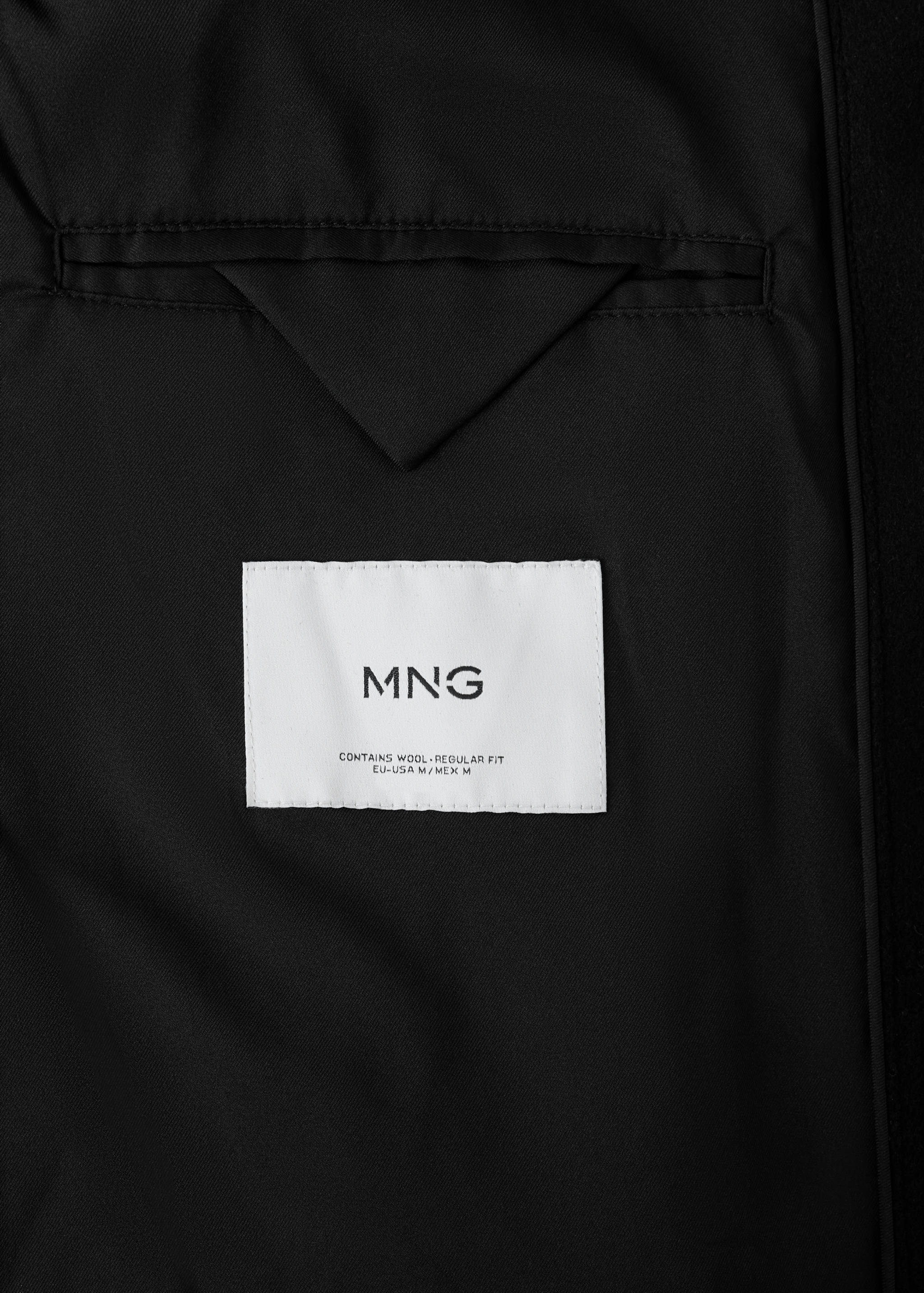 Manteau laine mélangée croisé - Détail de l'article 0