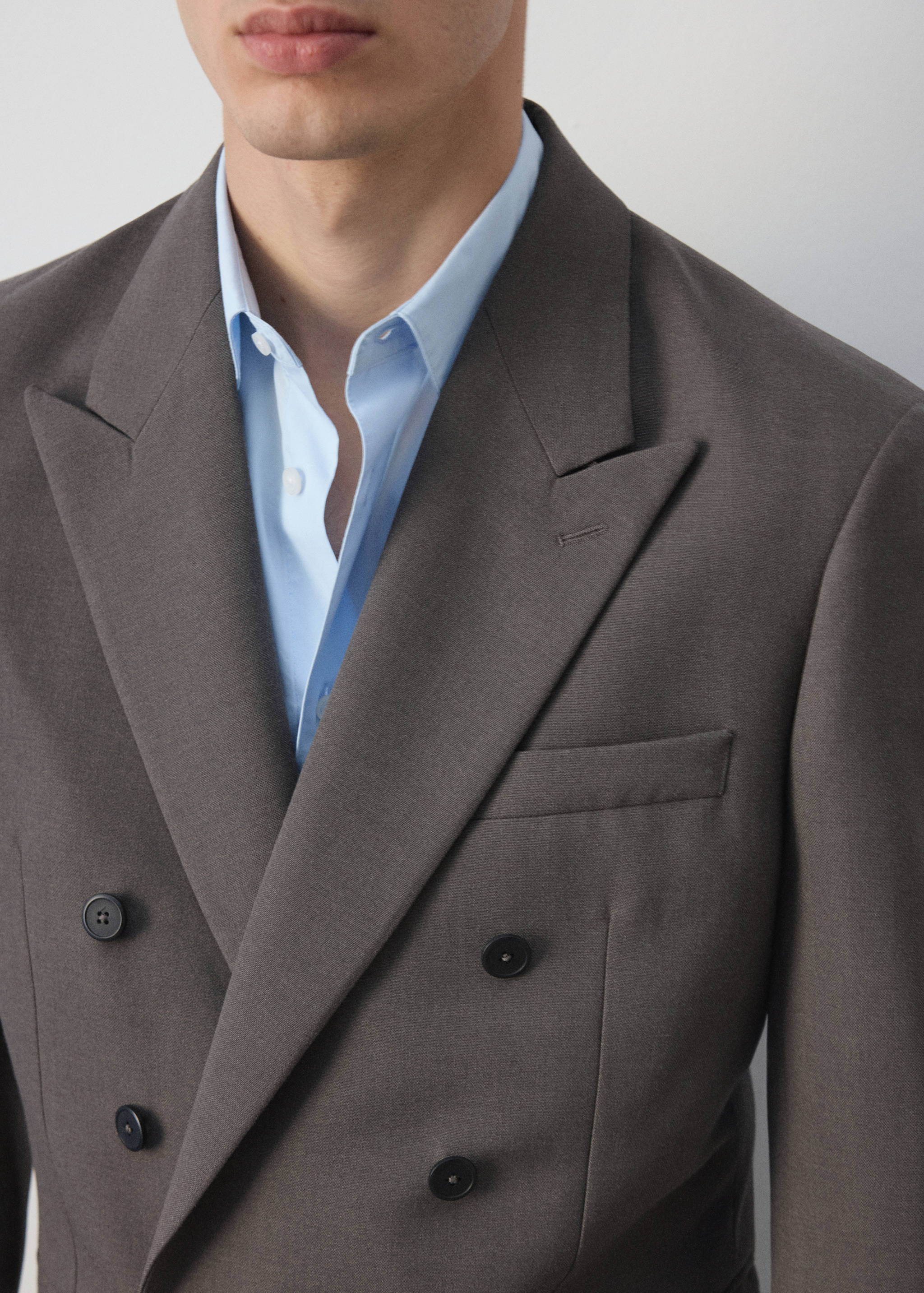 Slim-Fit-Doppelreiher-Blazer - Detail des Artikels 3